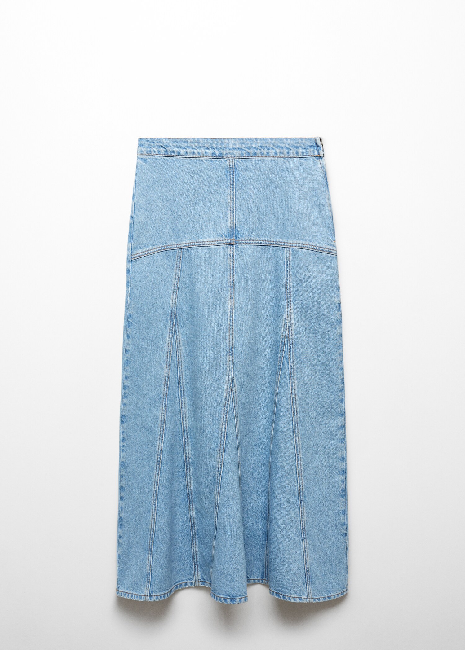 Jupe longue en jean coutures - Article sans modèle