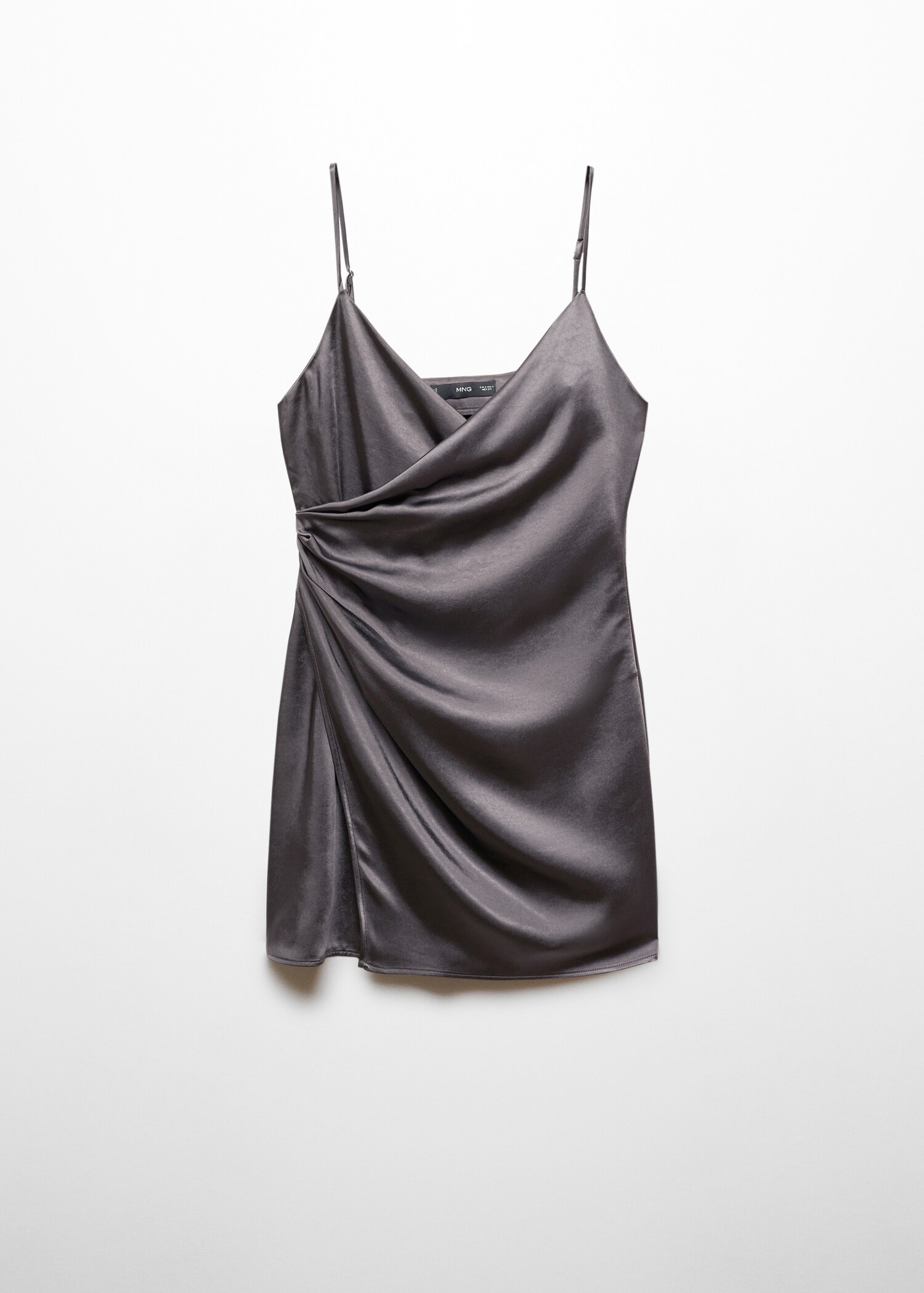 Robe courte drapée cache-cœur - Article sans modèle