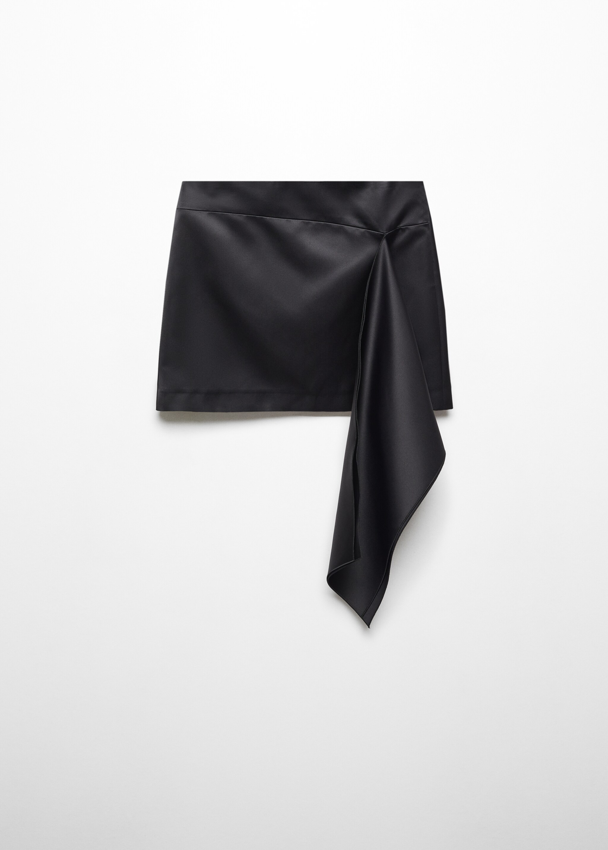 Bow satin miniskirt - Article without model