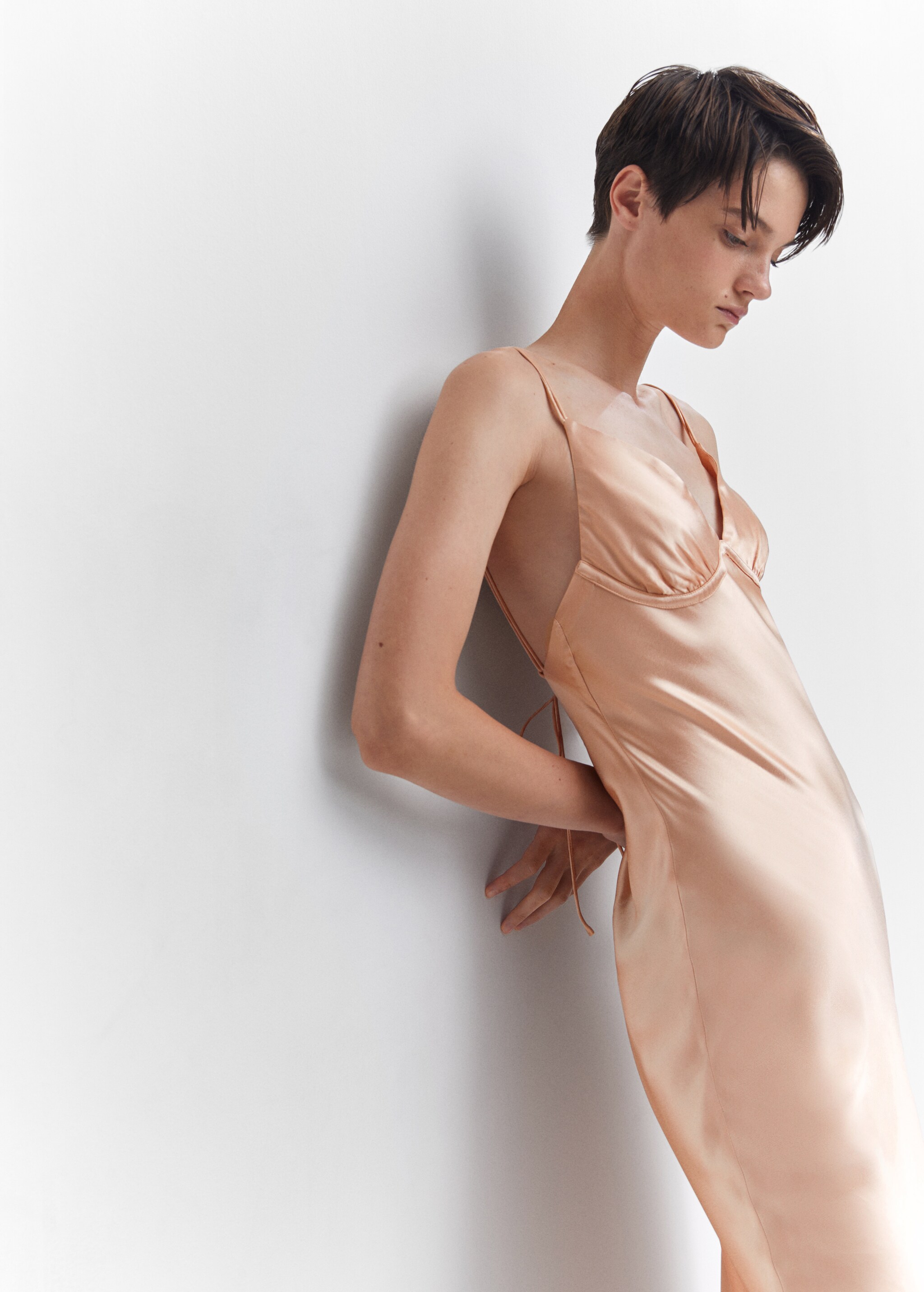 Satin camisole dress - Details of the article 2