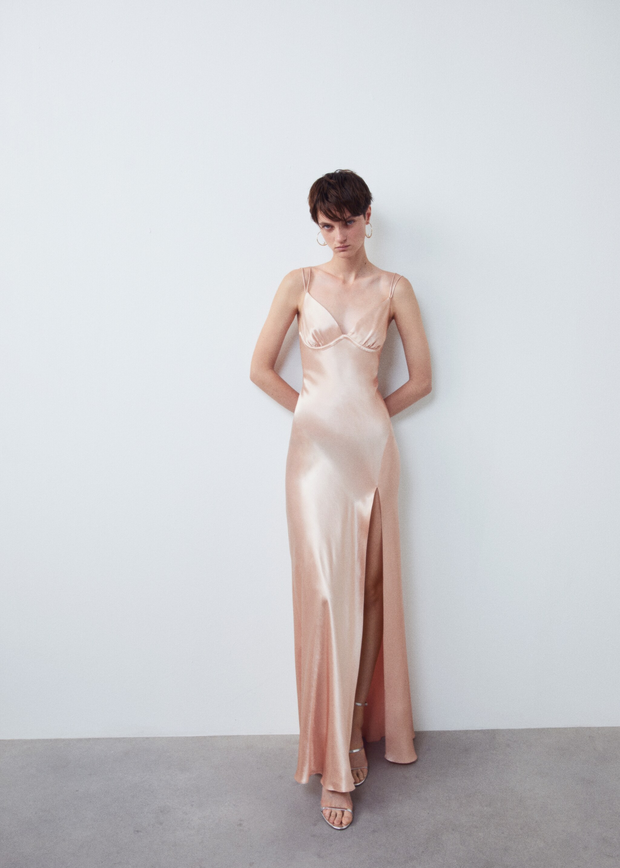 Satin camisole dress - Details of the article 7