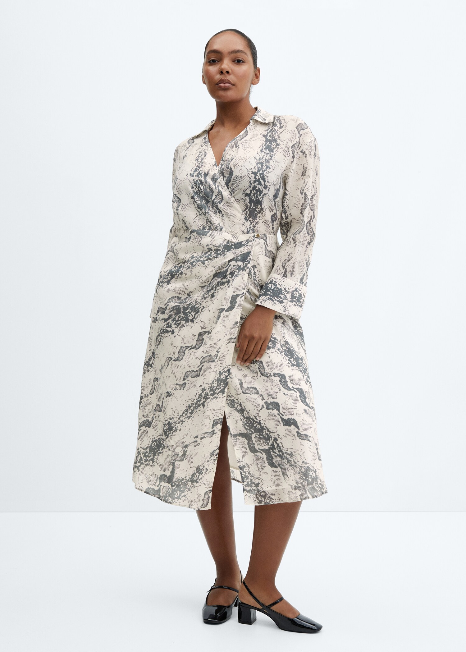 Robe Lyocell en imprimé serpent - Détail de l'article 3