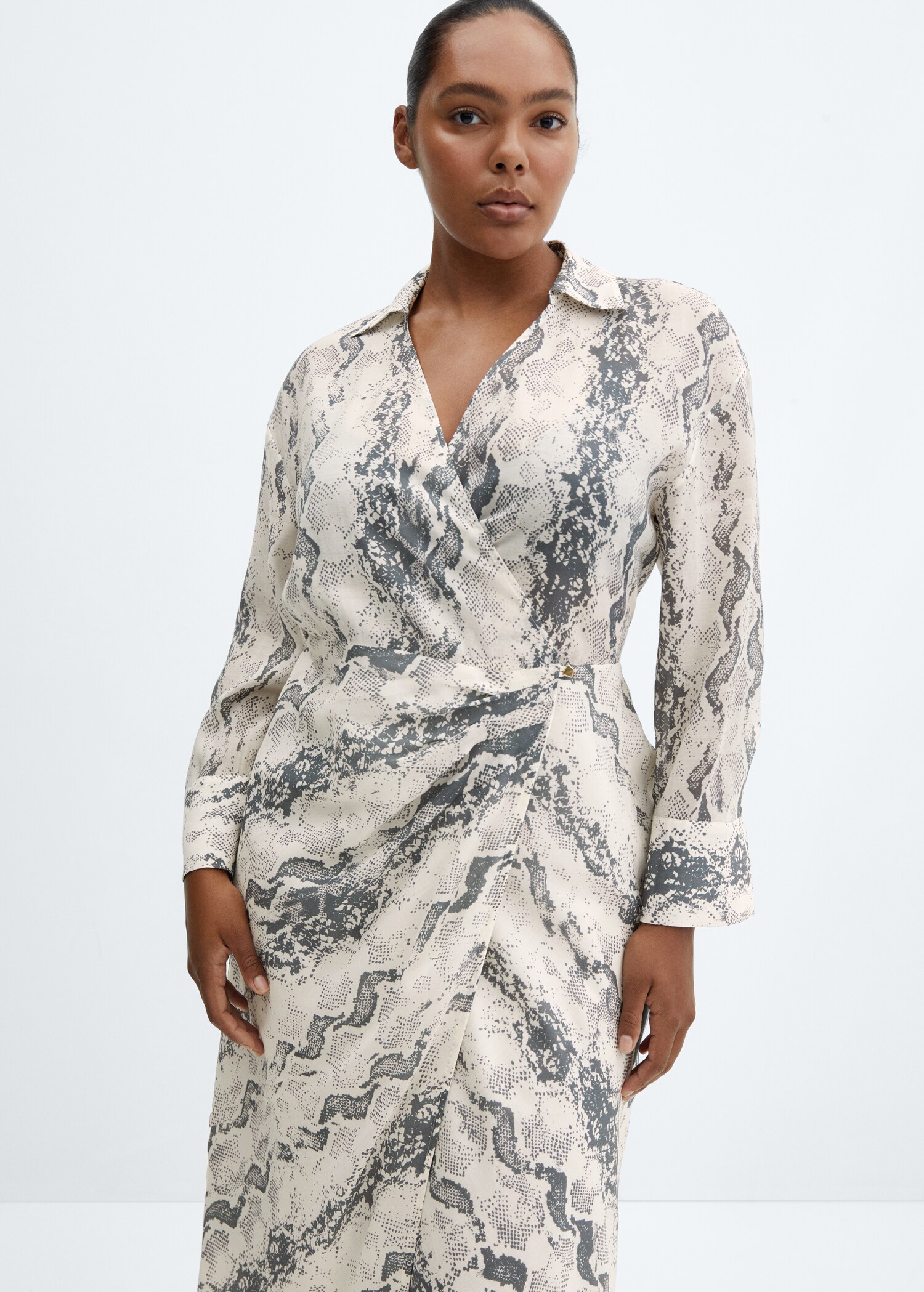 Robe Lyocell en imprimé serpent - Détail de l'article 5
