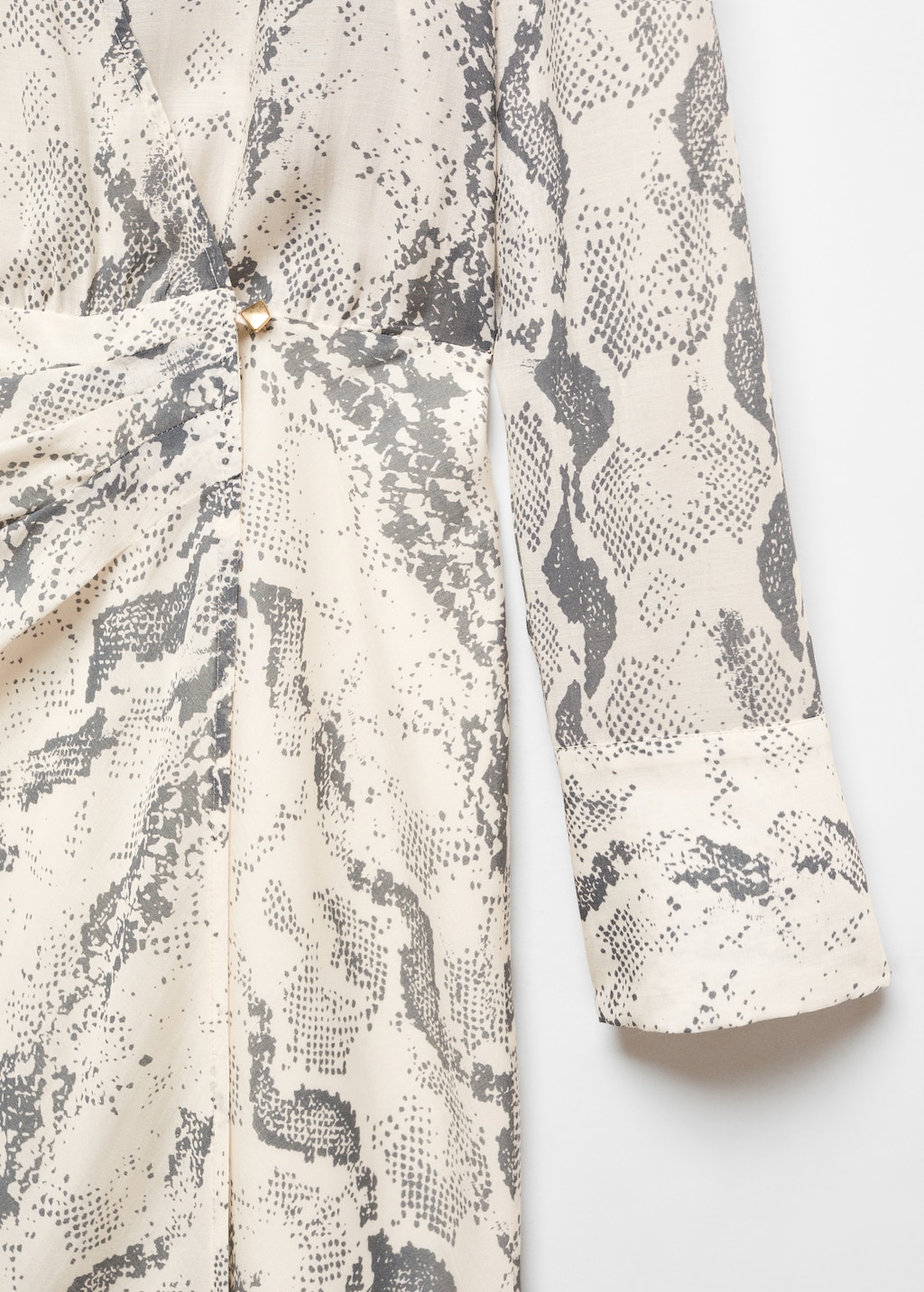 Snake print lyocell dress Women MANGO Niger