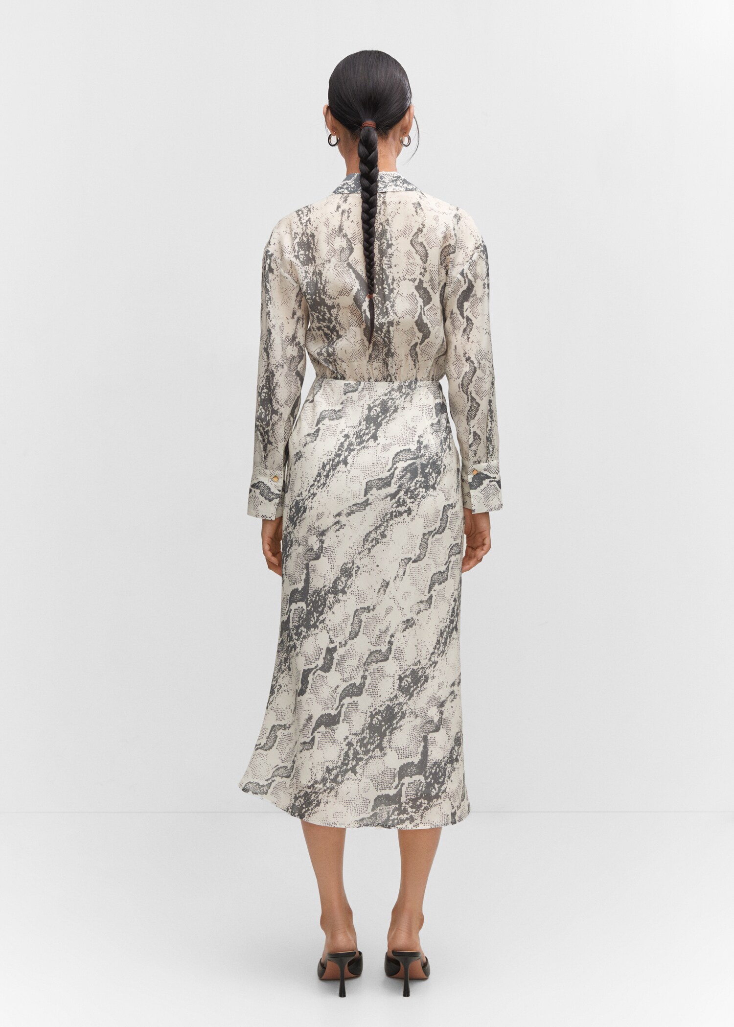 Robe Lyocell en imprimé serpent - Verso de l’article