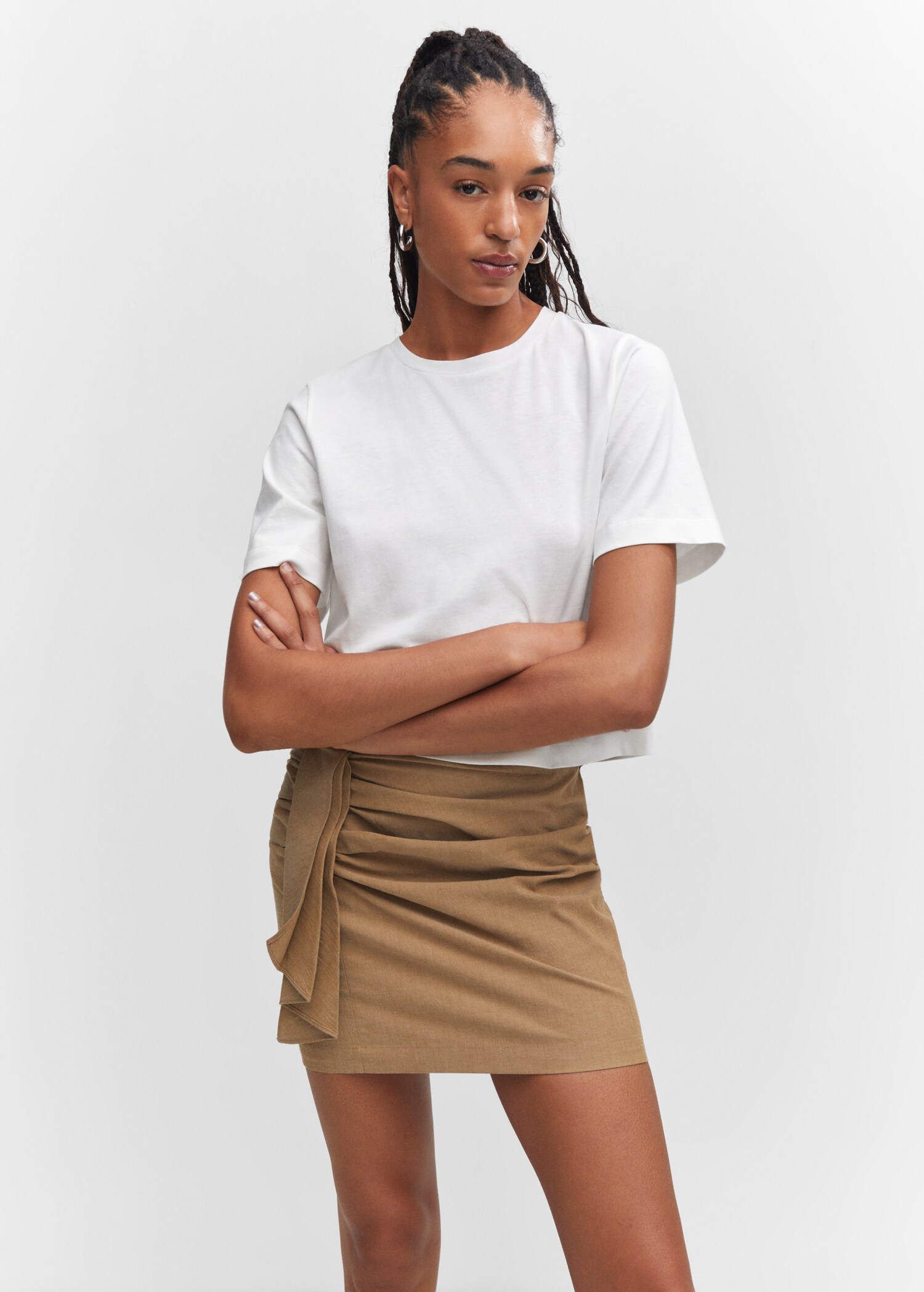 Short-sleeved cotton t-shirt - Medium plane