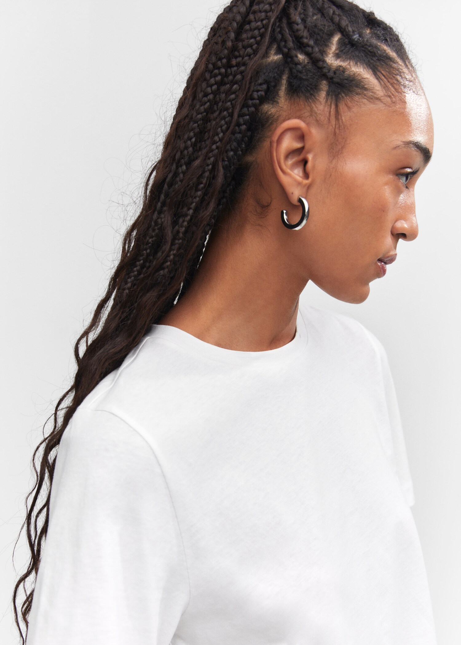 Short-sleeved cotton t-shirt - Details of the article 1