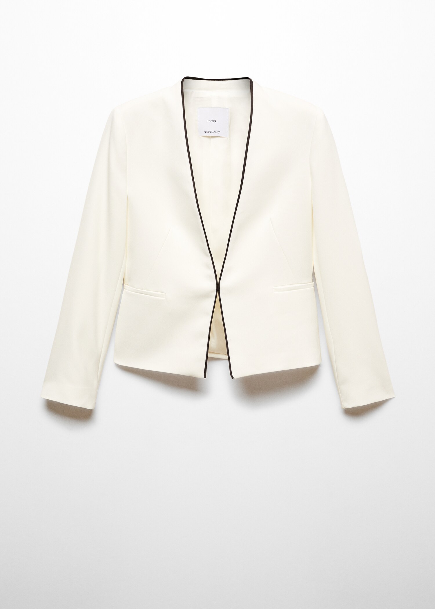 Contrasting trims blazer - Article without model