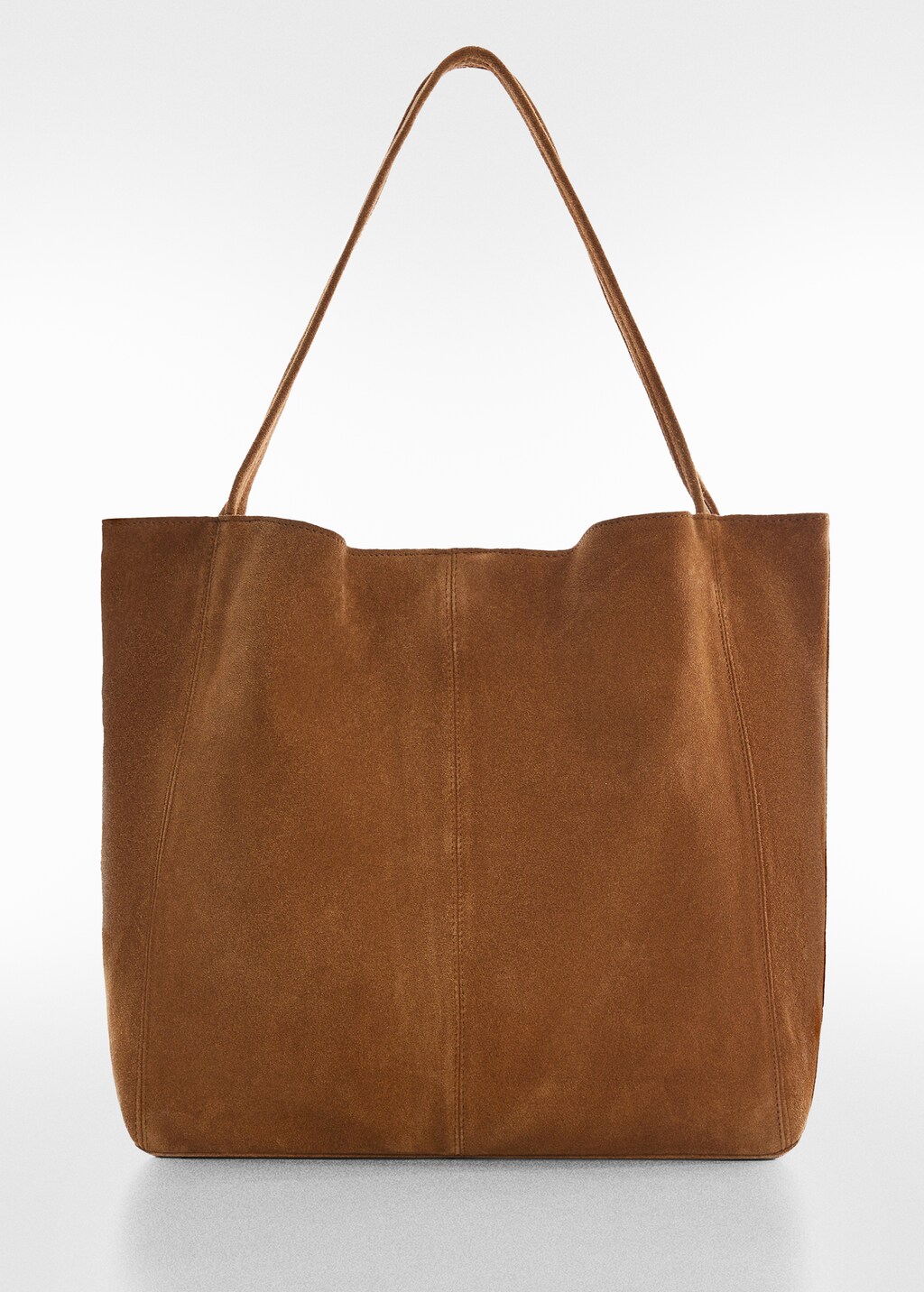 Leather shopper bag