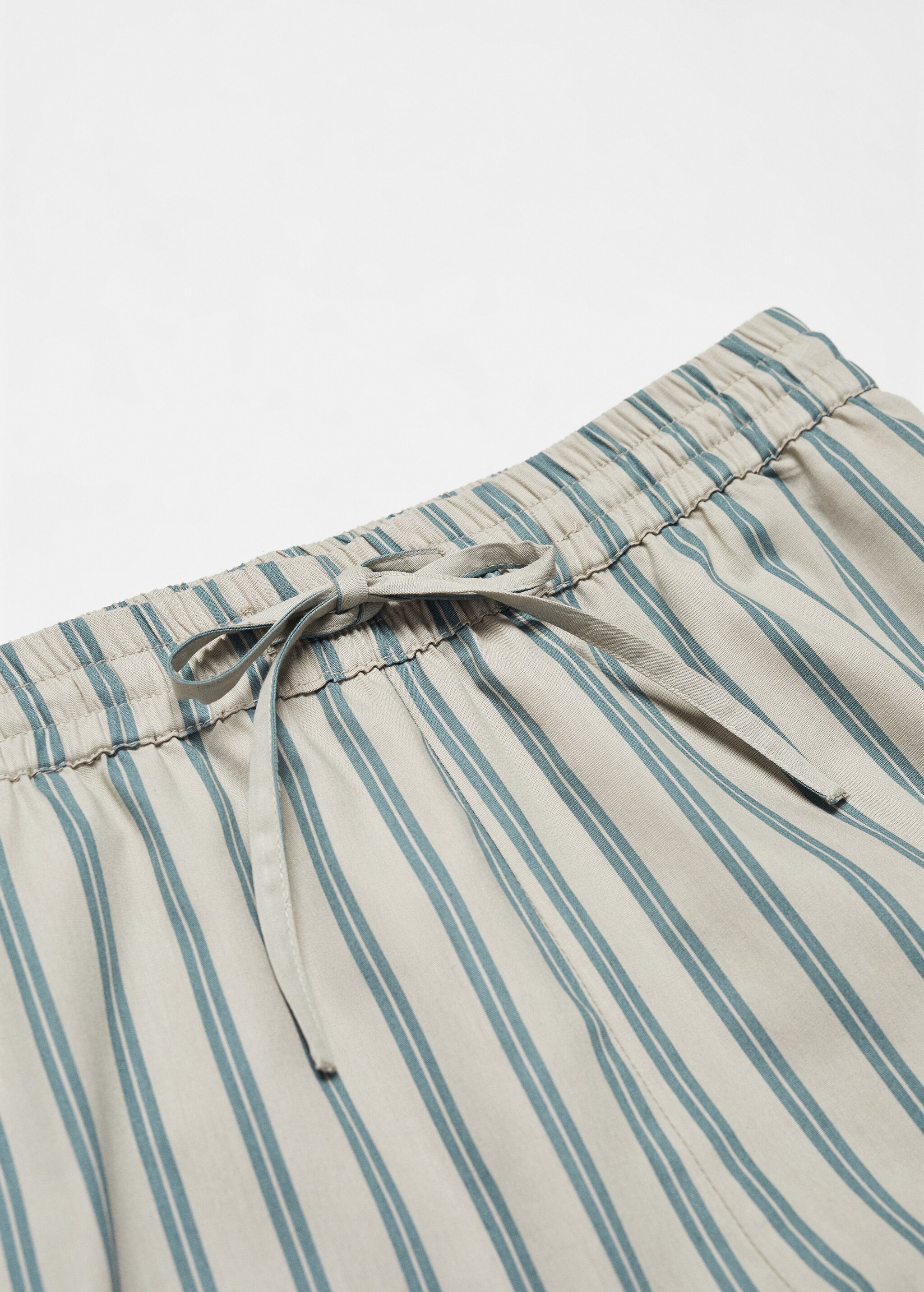 Striped cotton long pyjama - Details of the article 8