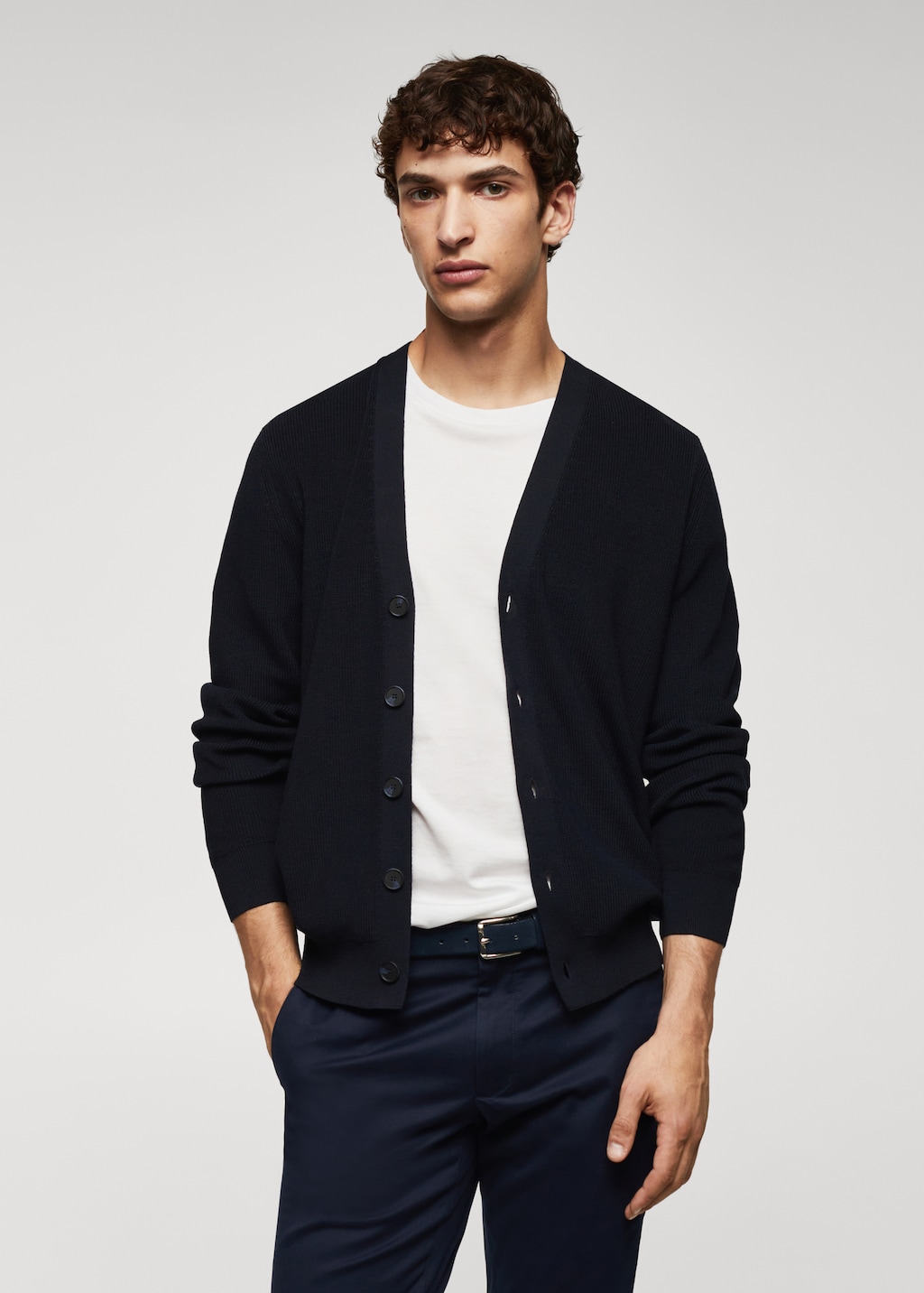 Long black cotton cardigan sale