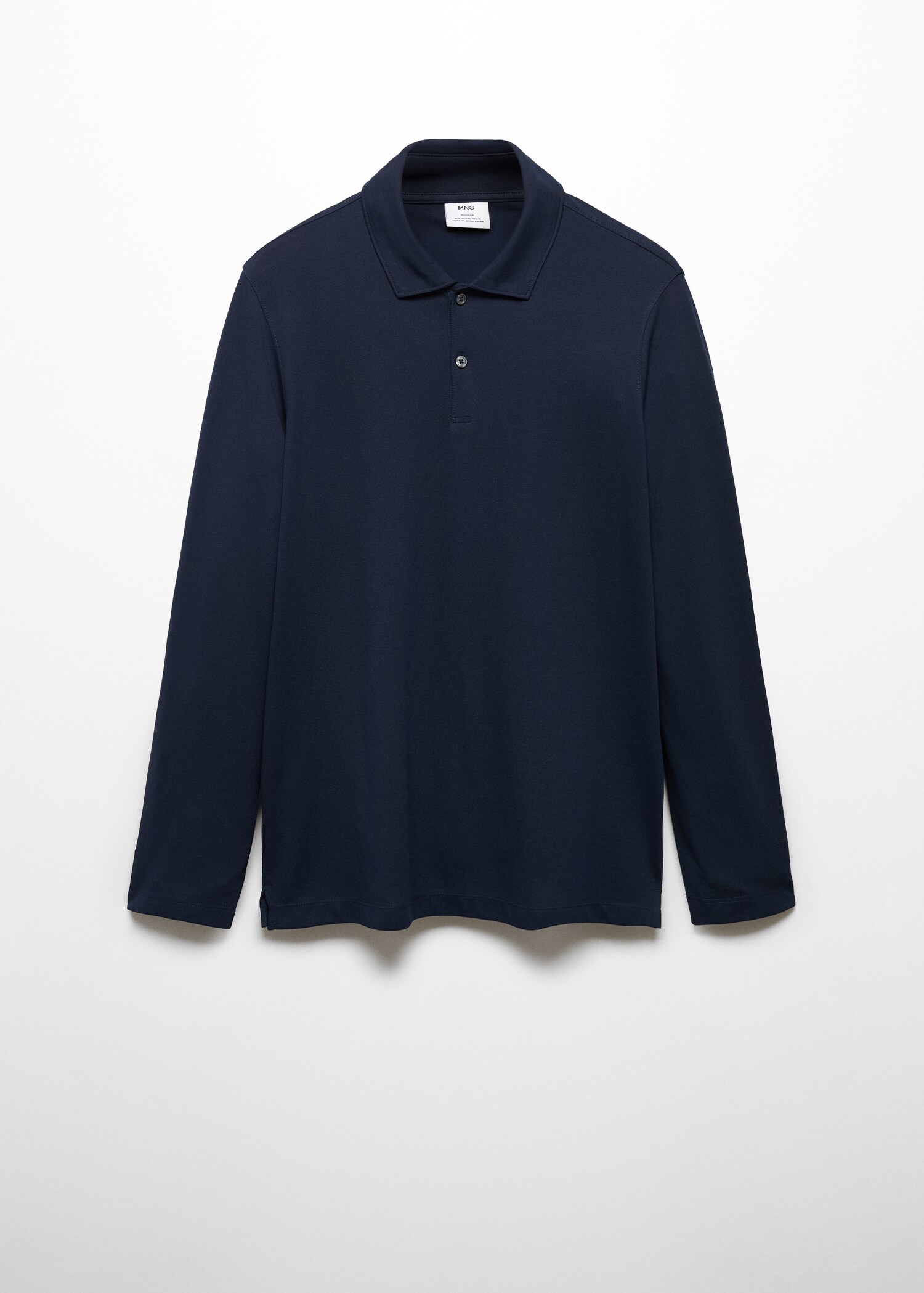 Long sleeves cotton polo - Article without model