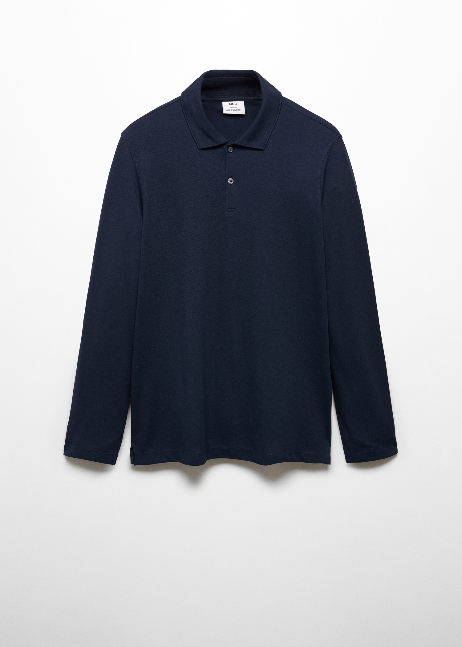 Long sleeves cotton polo Men MANGO Georgia