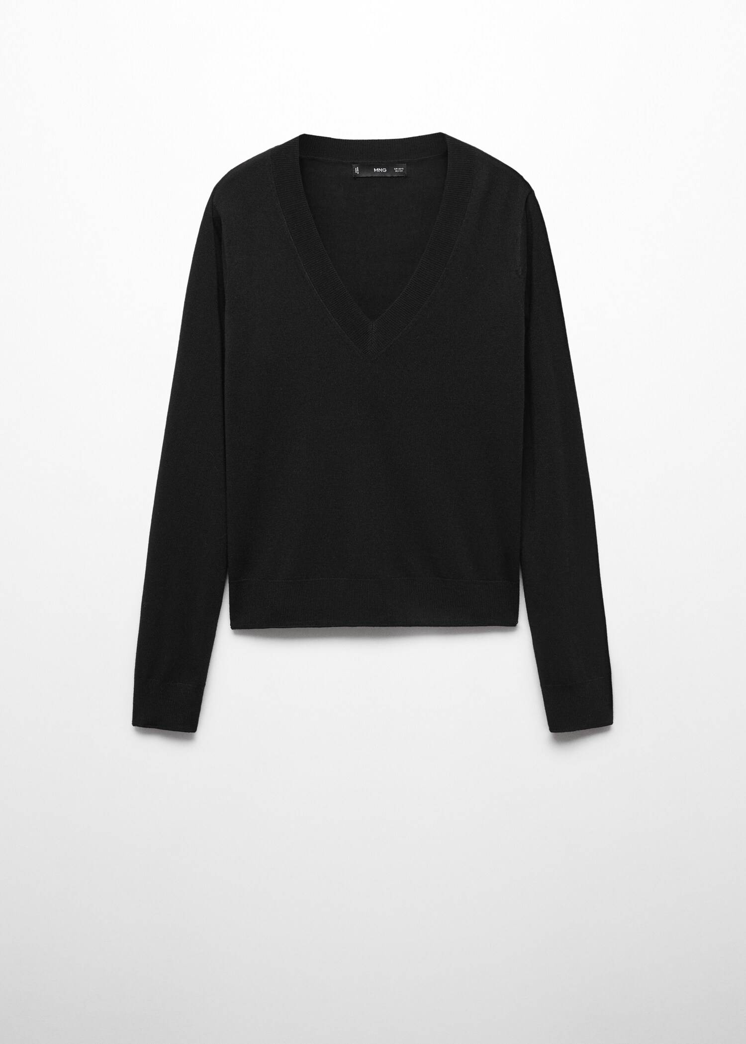 Fine-knit V-neck sweater - Article without model