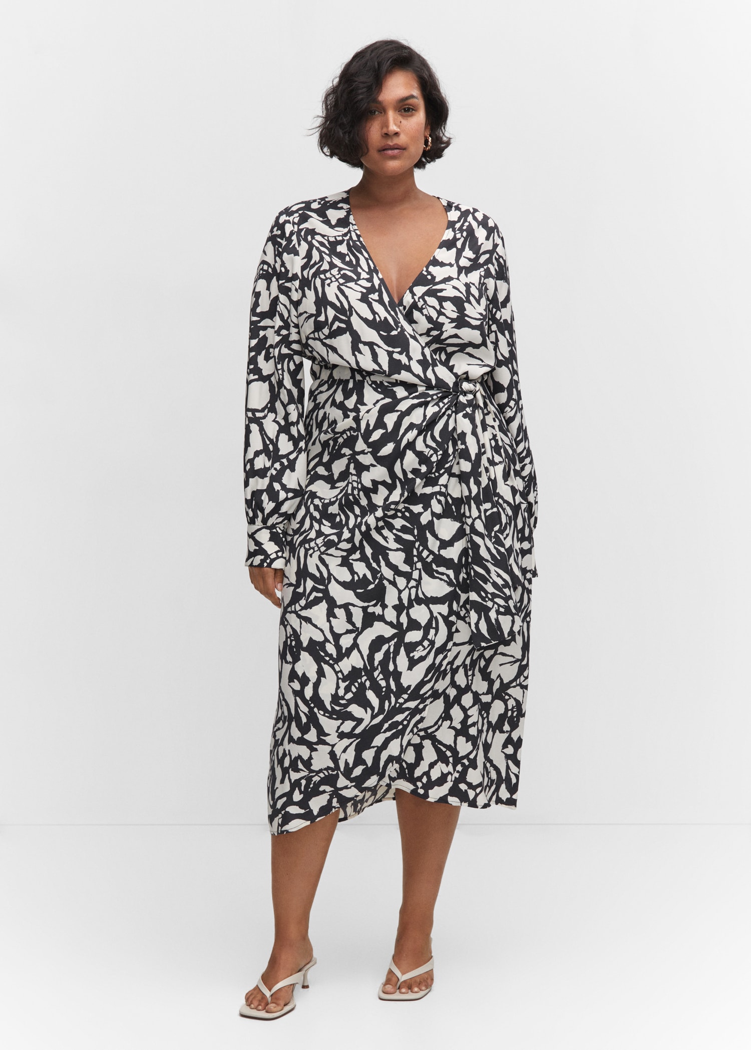 Print wrap dress Women MANGO Vietnam1