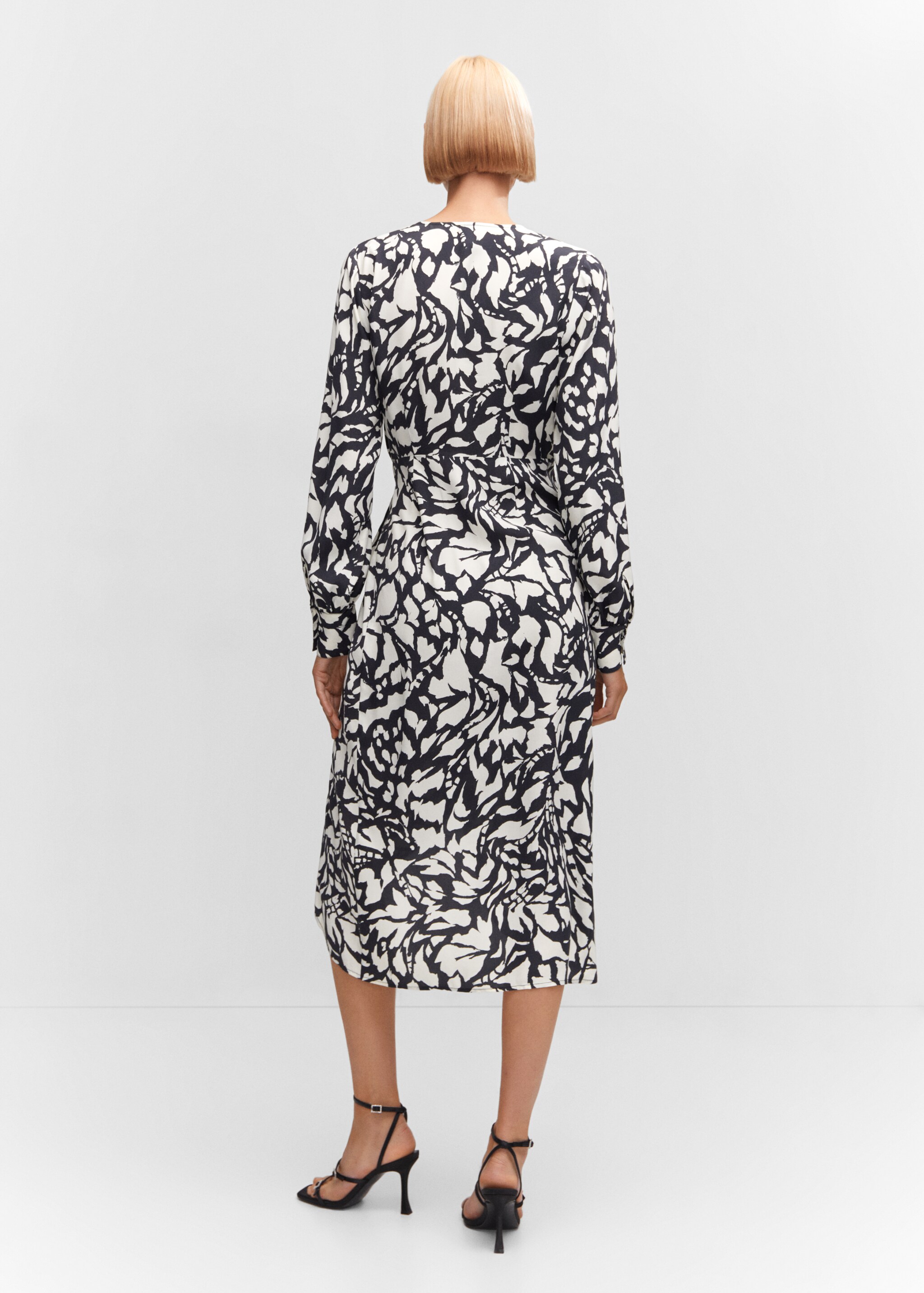 Print wrap dress - Reverse of the article