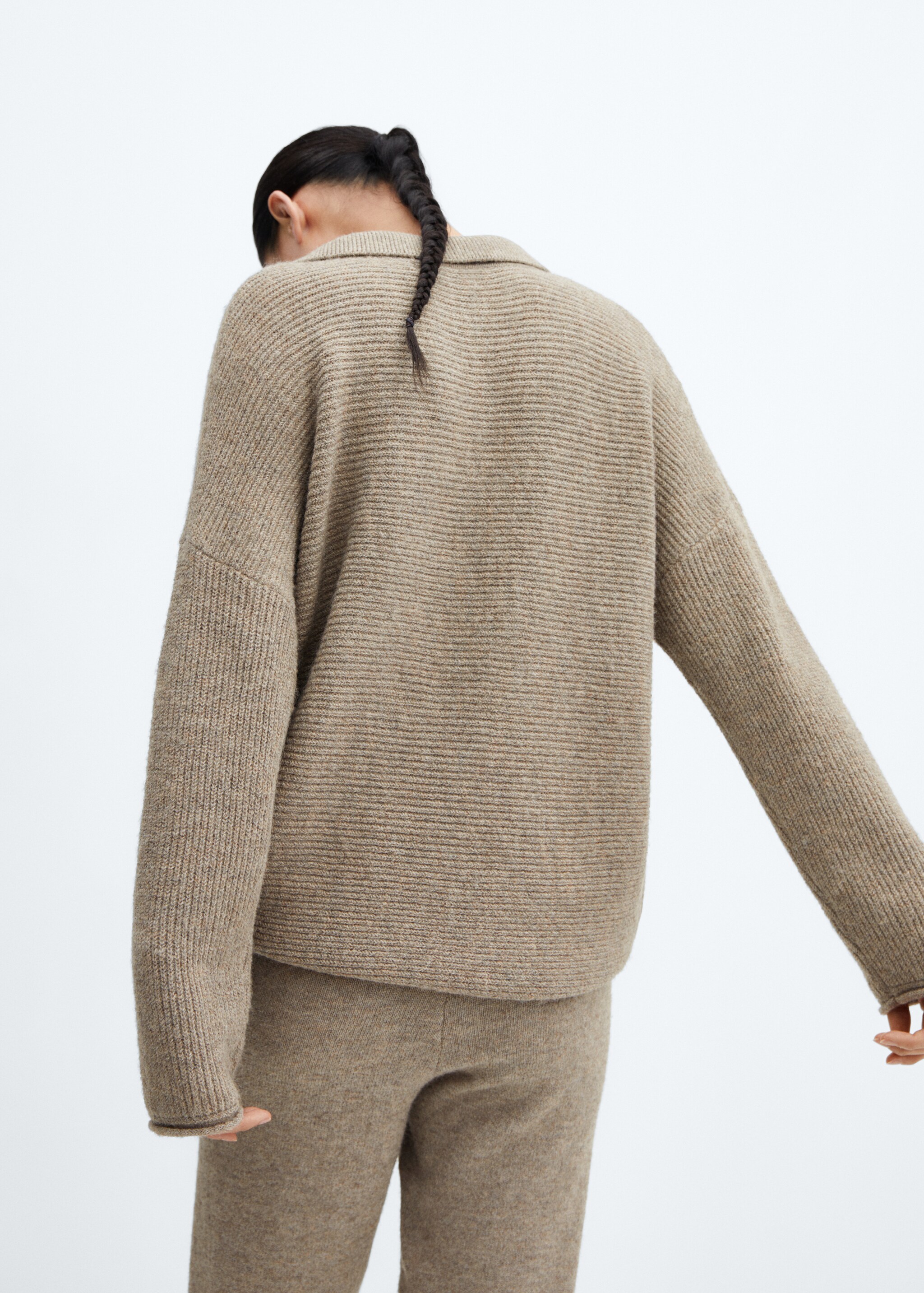 Oversized knit sweater - Spatele articolului