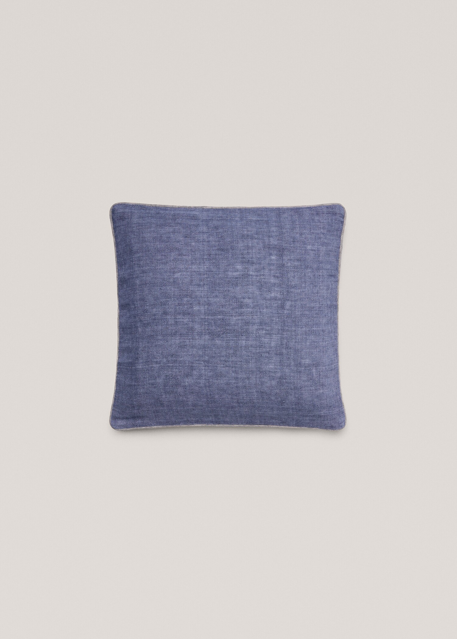 Ukrasna jastučnica od traper i lana 45 x 45 cm - Artikl bez modela