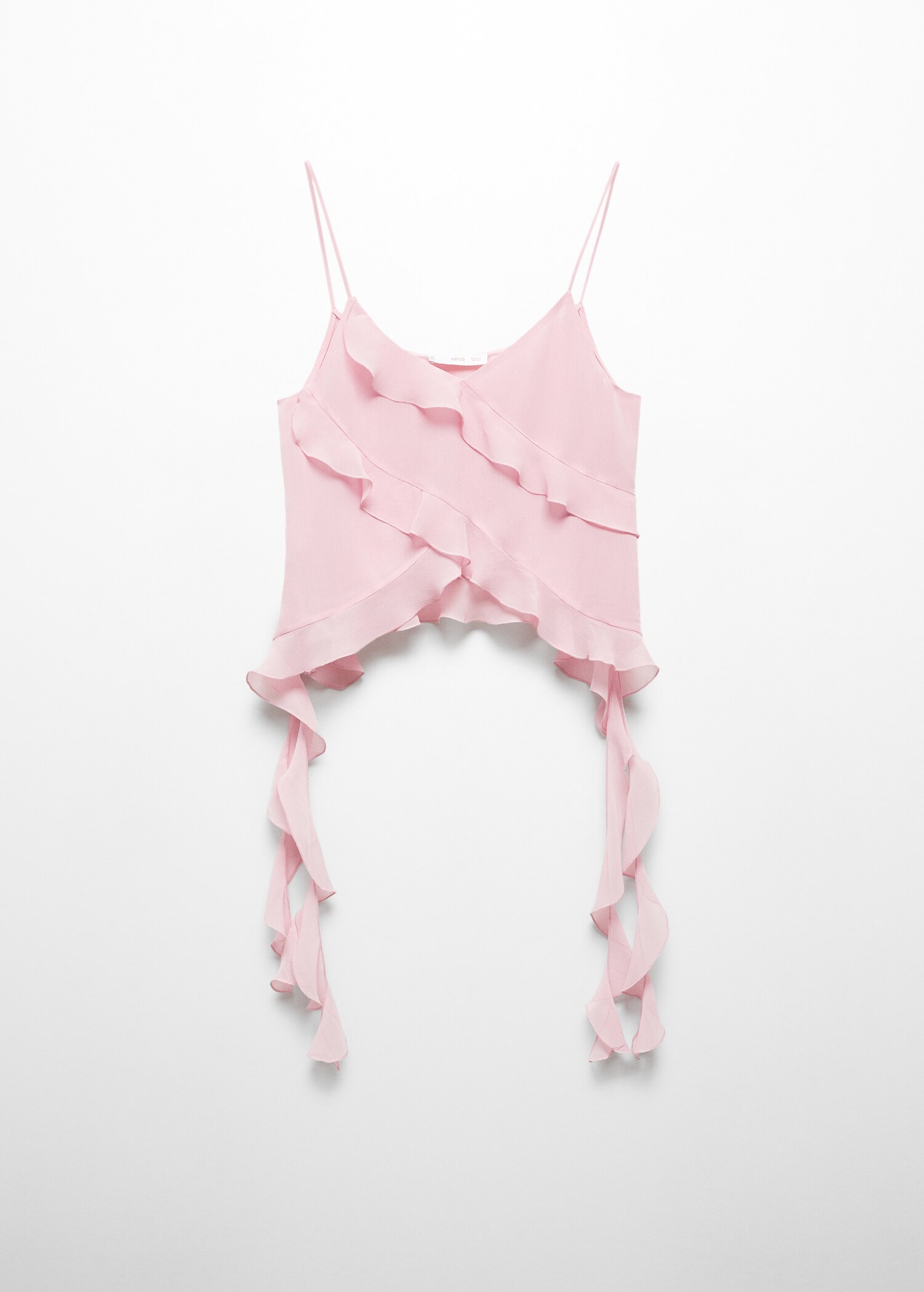 Top met ruches en chiffon - Artikel zonder model