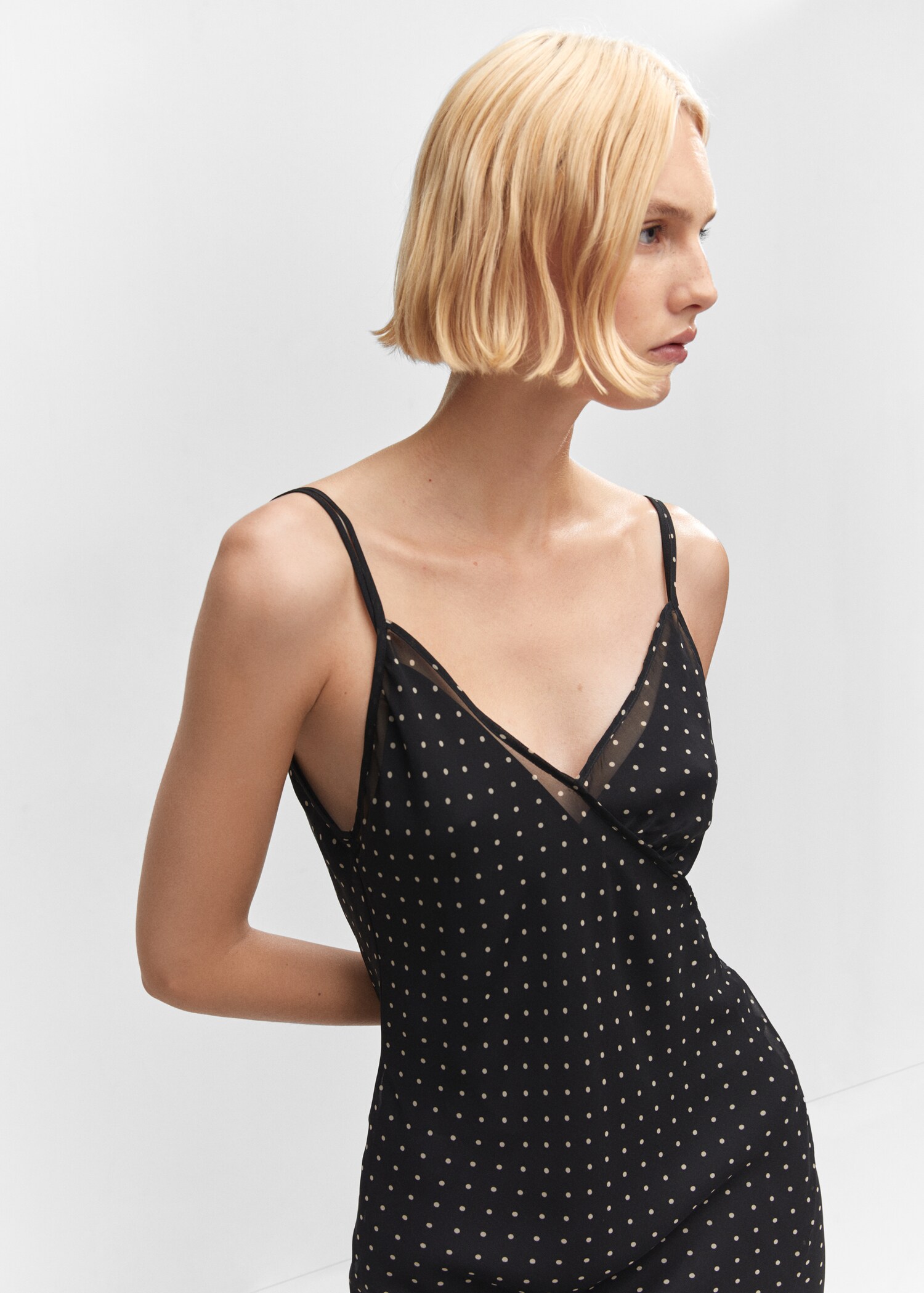 Vestido estampado bajo asimétrico - Detalle del artículo 1