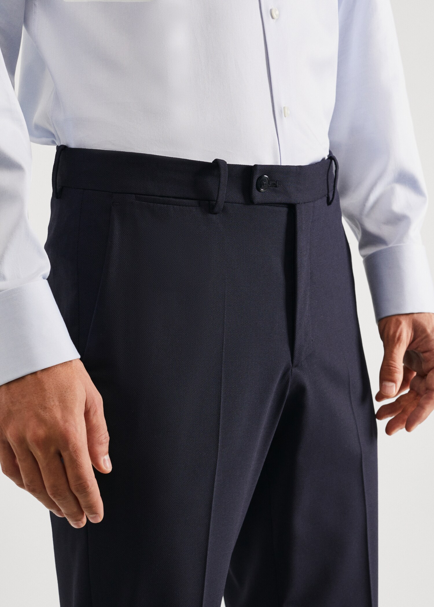 Wollen slim-fit pantalon - Detail van het artikel 1