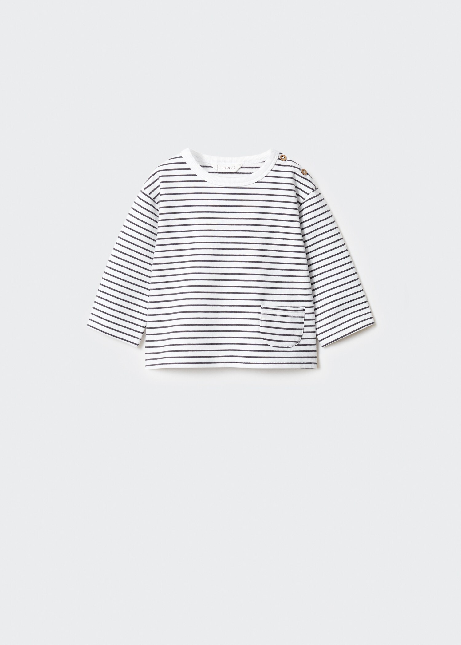 Sweat-shirt coton rayures - Article sans modèle