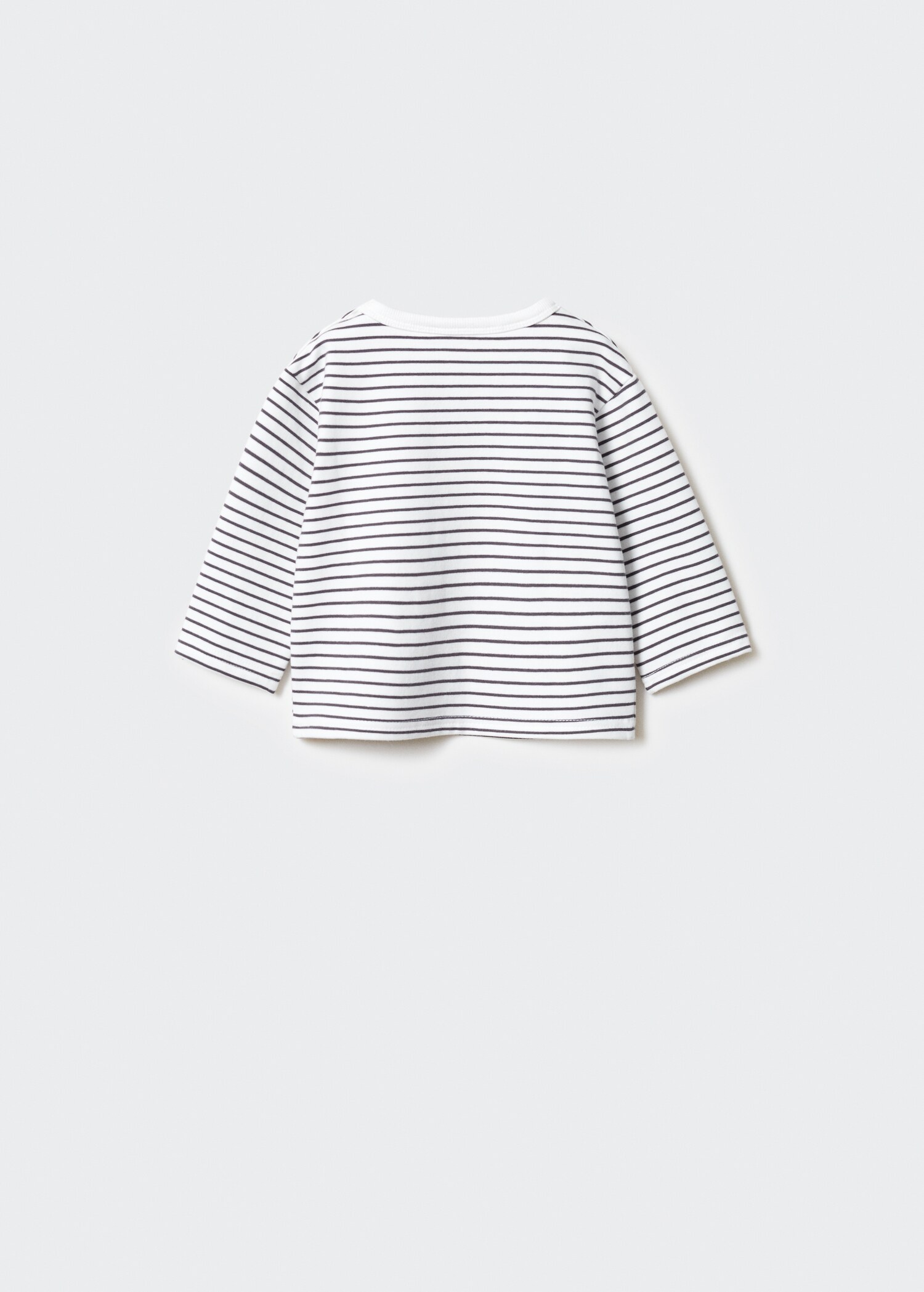 Sweat-shirt coton rayures - Verso de l’article