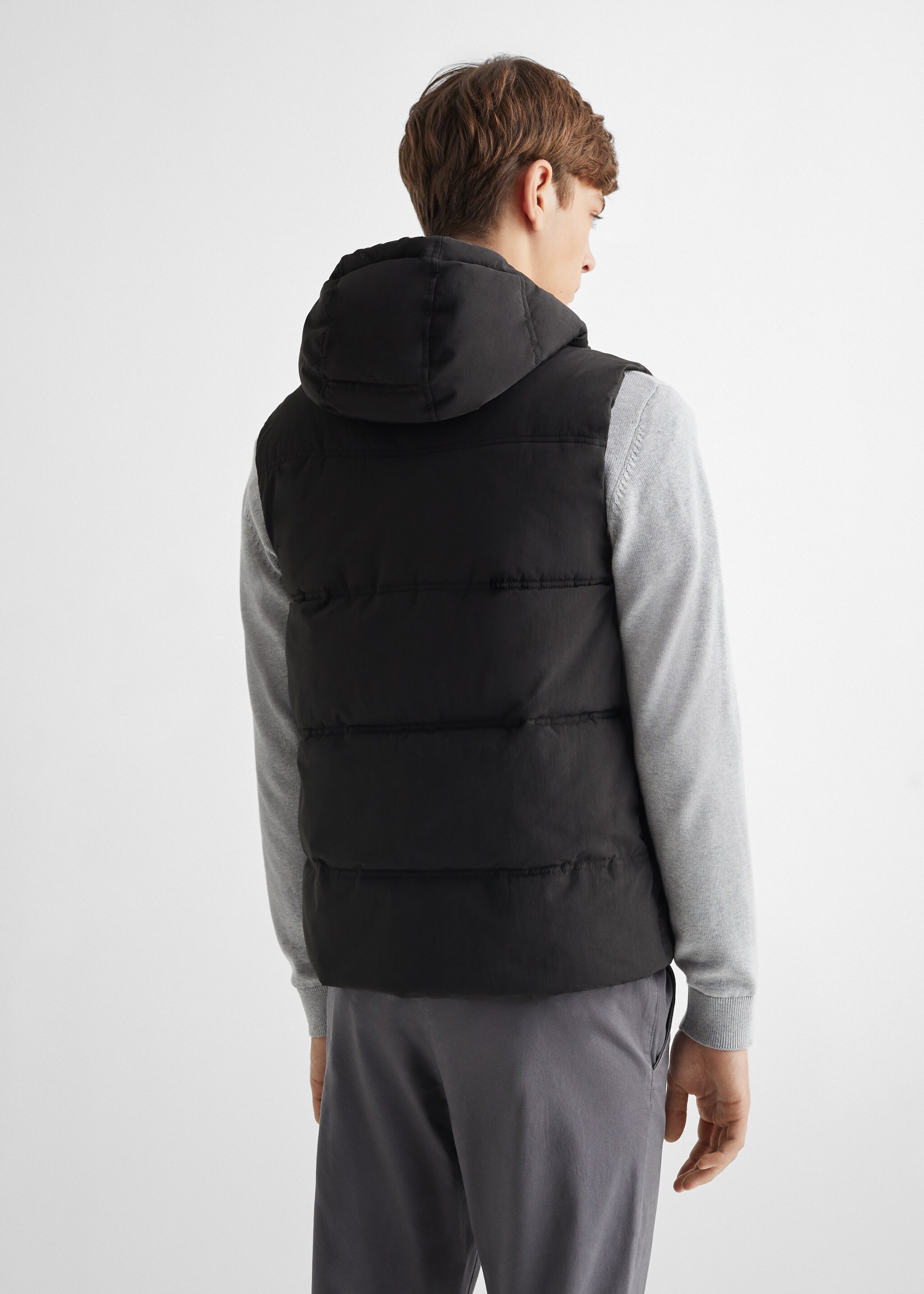 Quilted gilet - Reverse of the article
