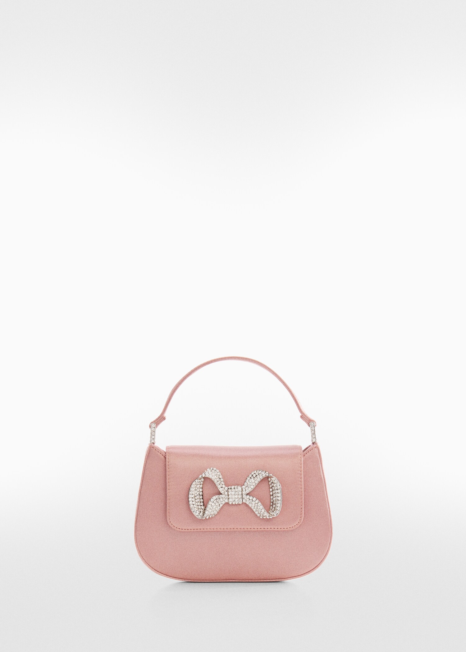 Rhinestone bag with flap and bow - Article without model