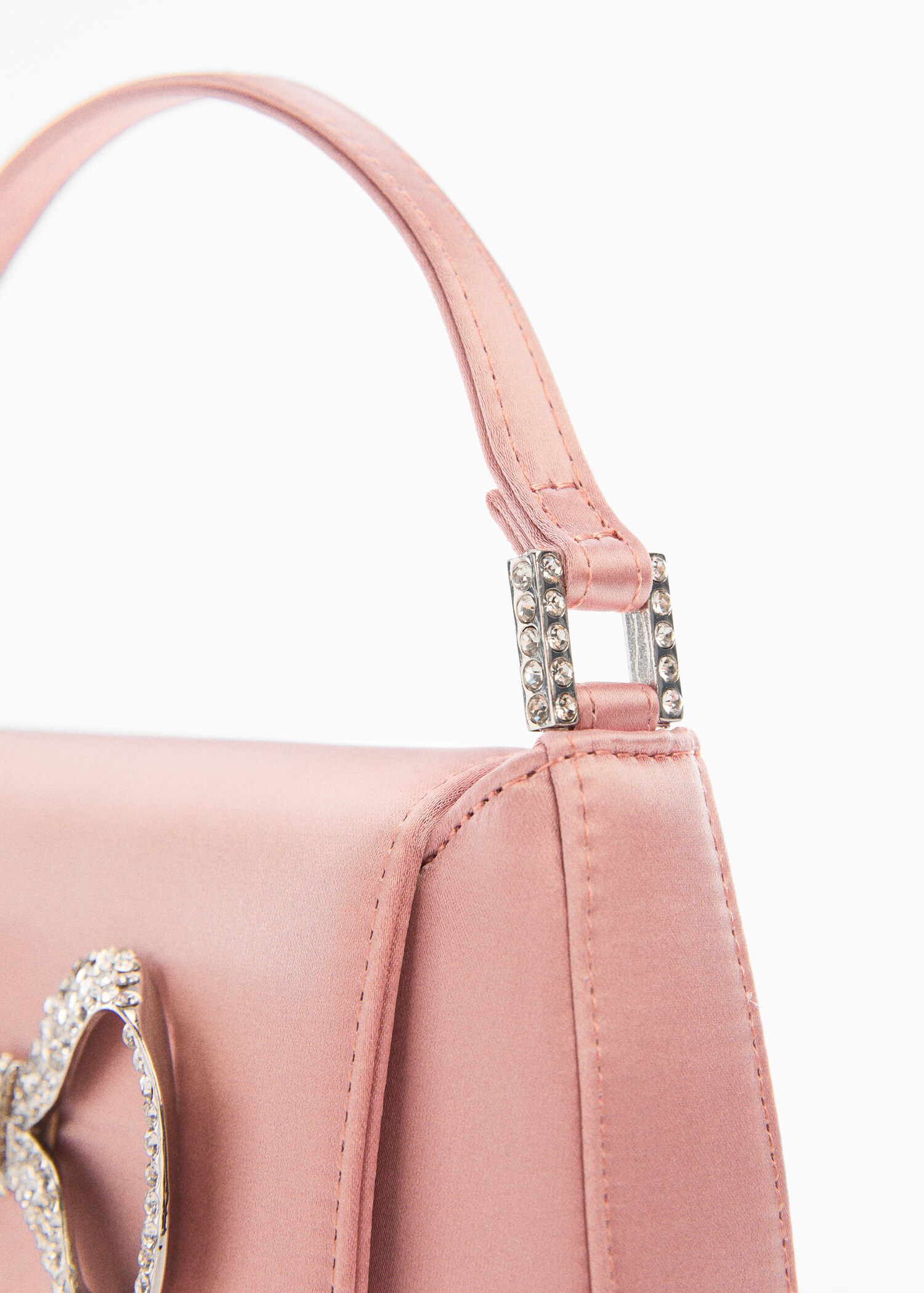 Rhinestone bag with flap and bow - Details of the article 3