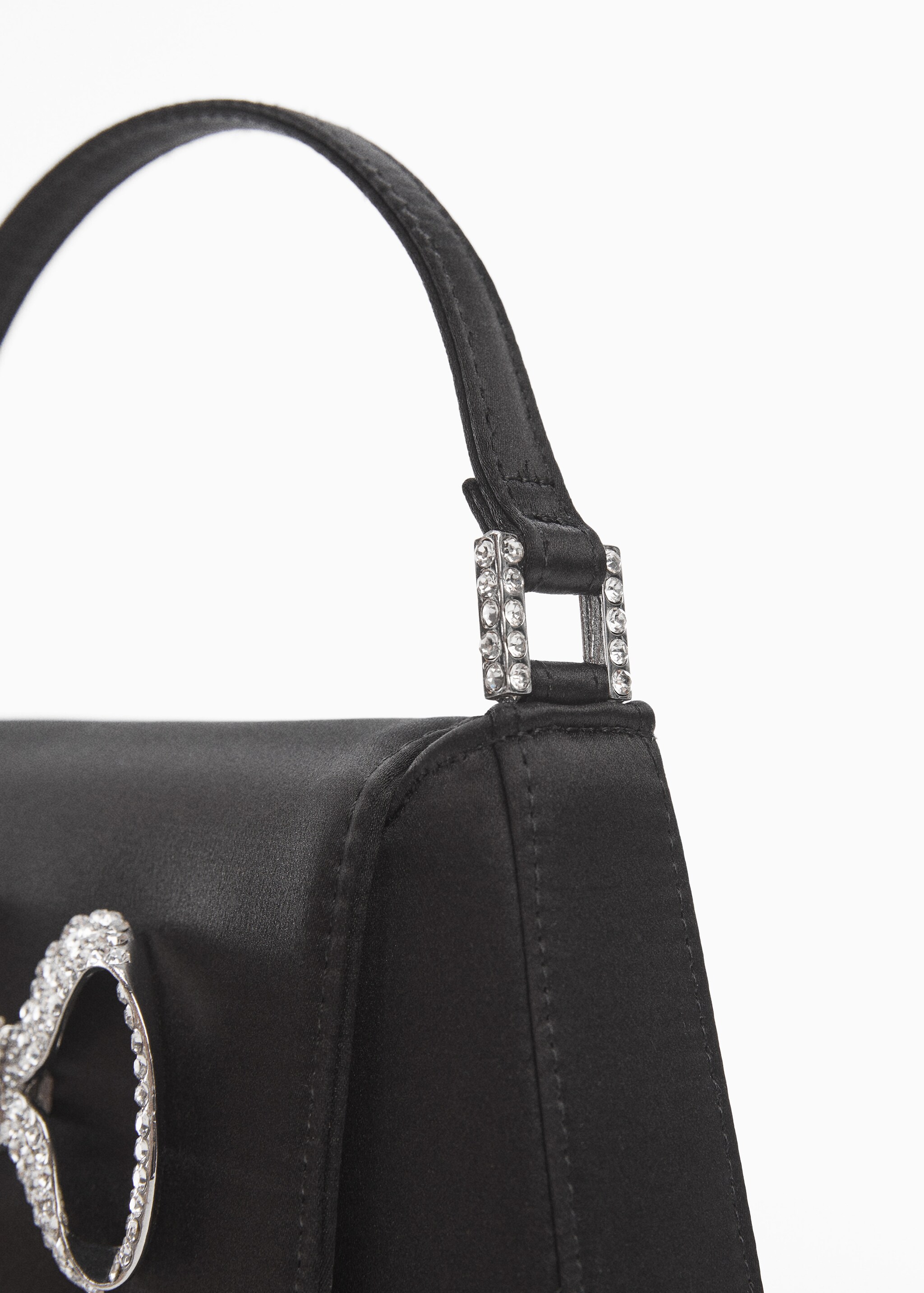 Rhinestone bag with flap and bow - Details of the article 3