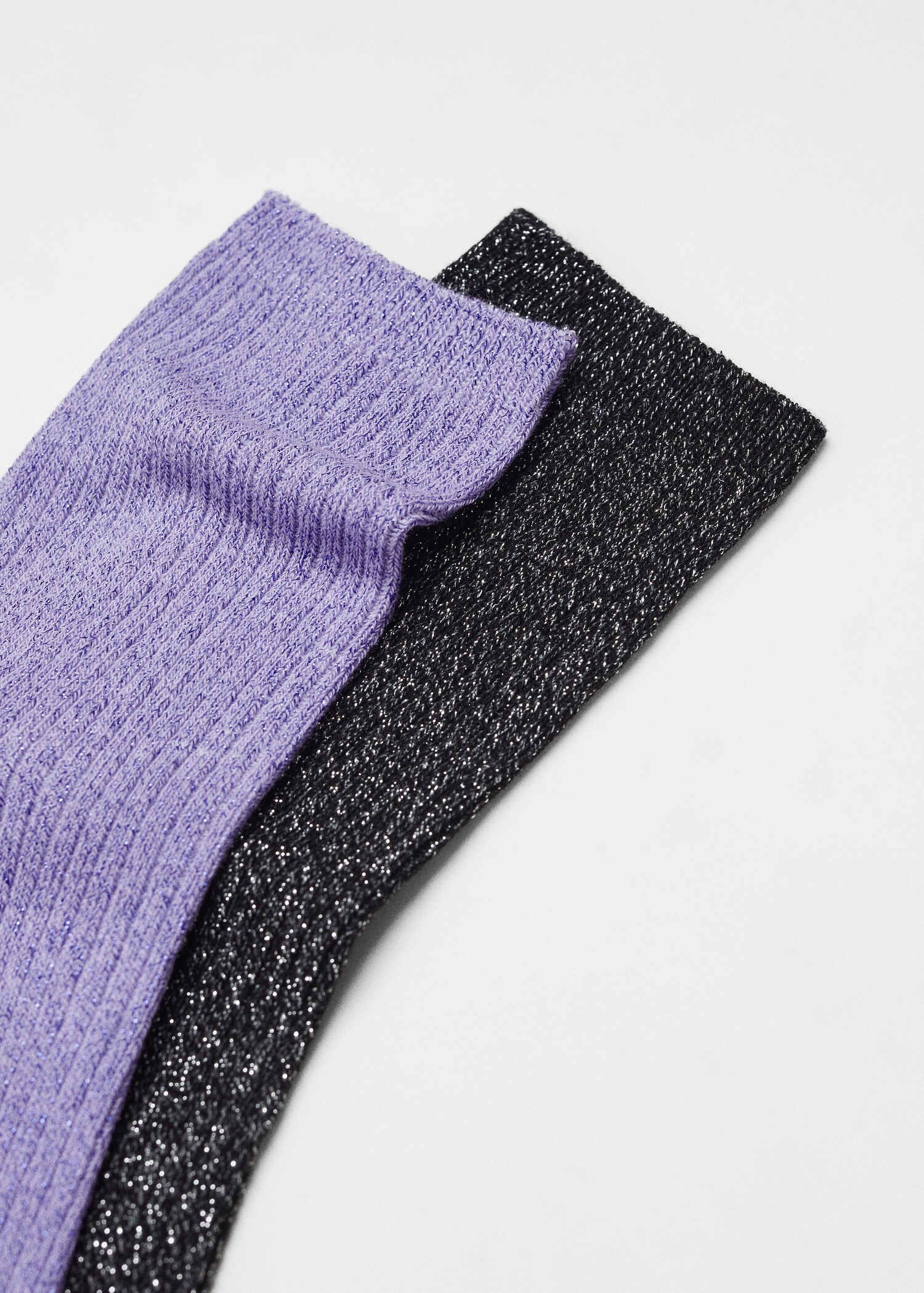 2 pack lurex socks - Medium plane