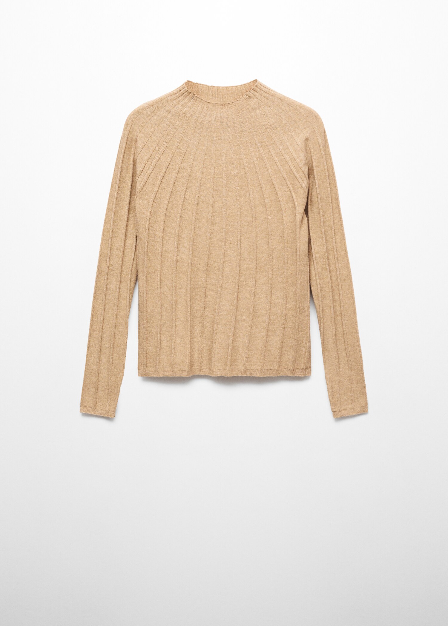 Pull-over côtelé col montant - Article sans modèle