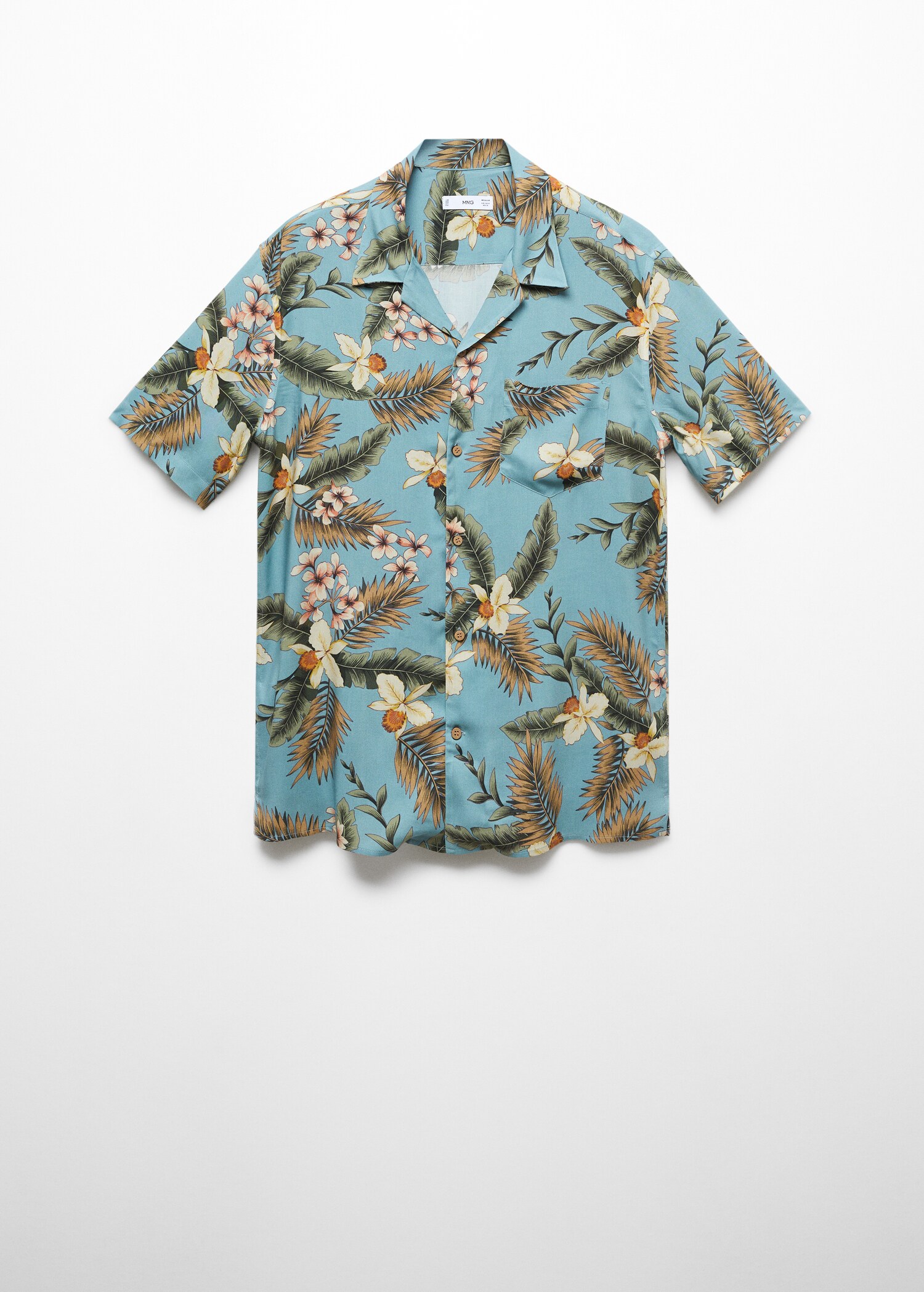 Regular-fit Hawaiian-print shirt - Article without model