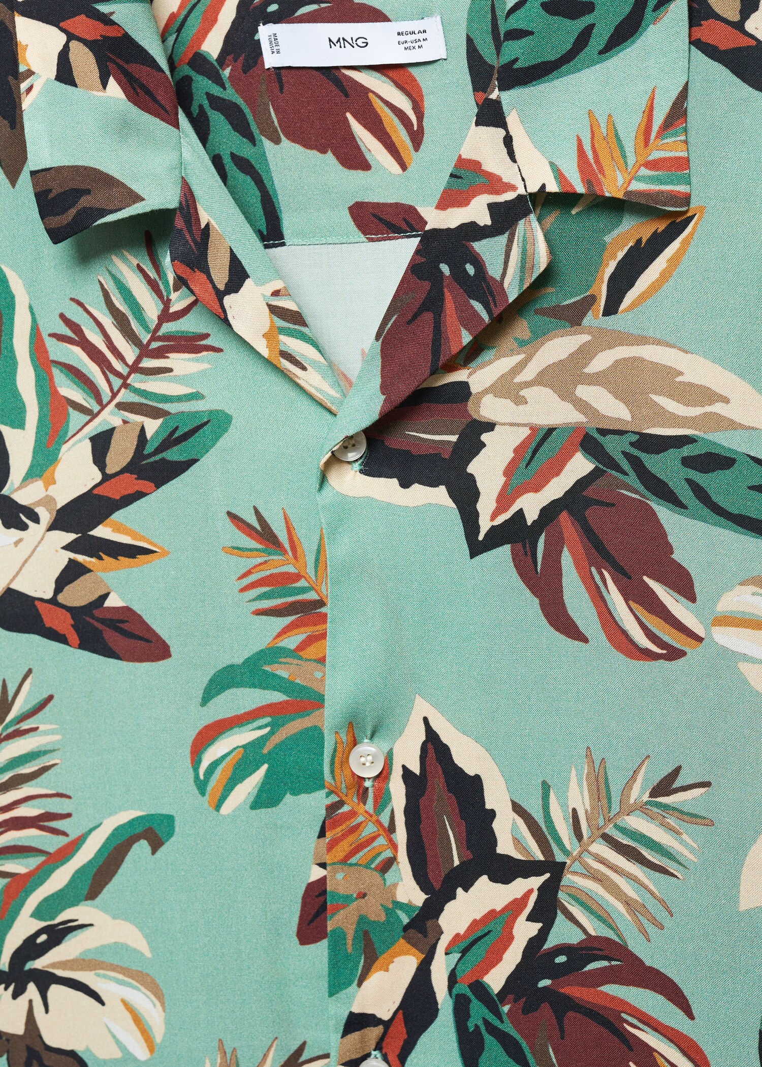 Camisa regular fit estampado floral - Detalle del artículo 8