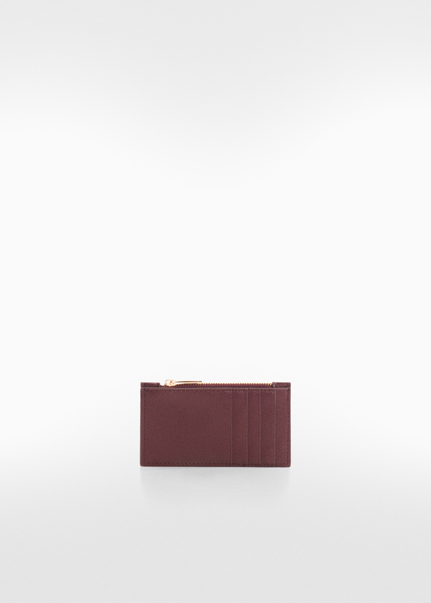 Saffiano-effect cardholder - Medium plane