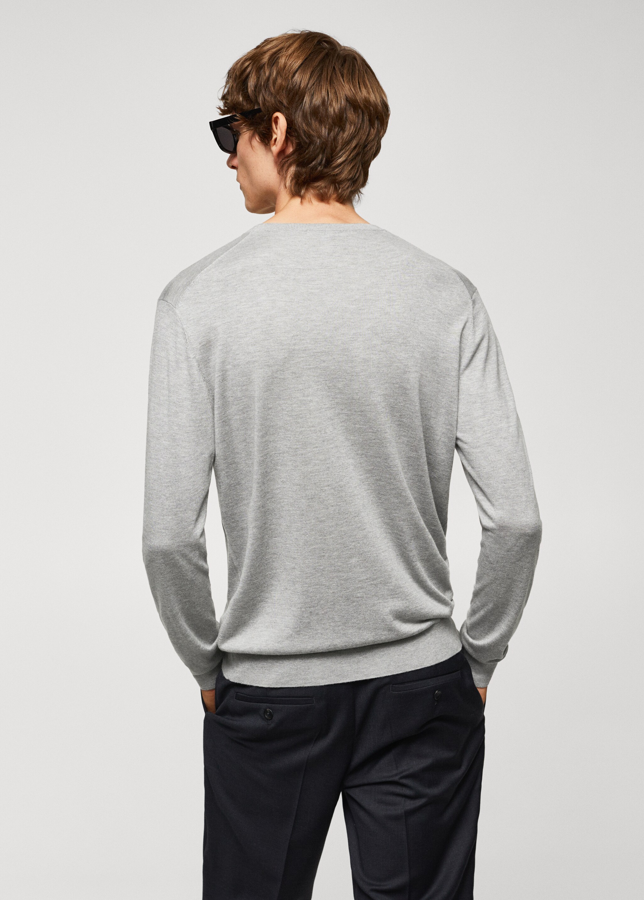 Fine modal-silk sweater - Spatele articolului