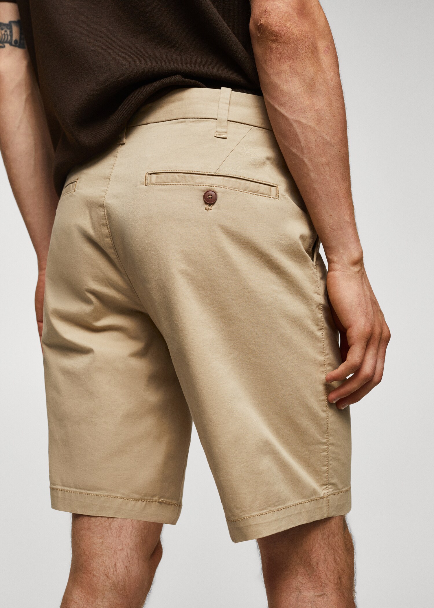 Bermuda slim-fit chino coton - Détail de l'article 4