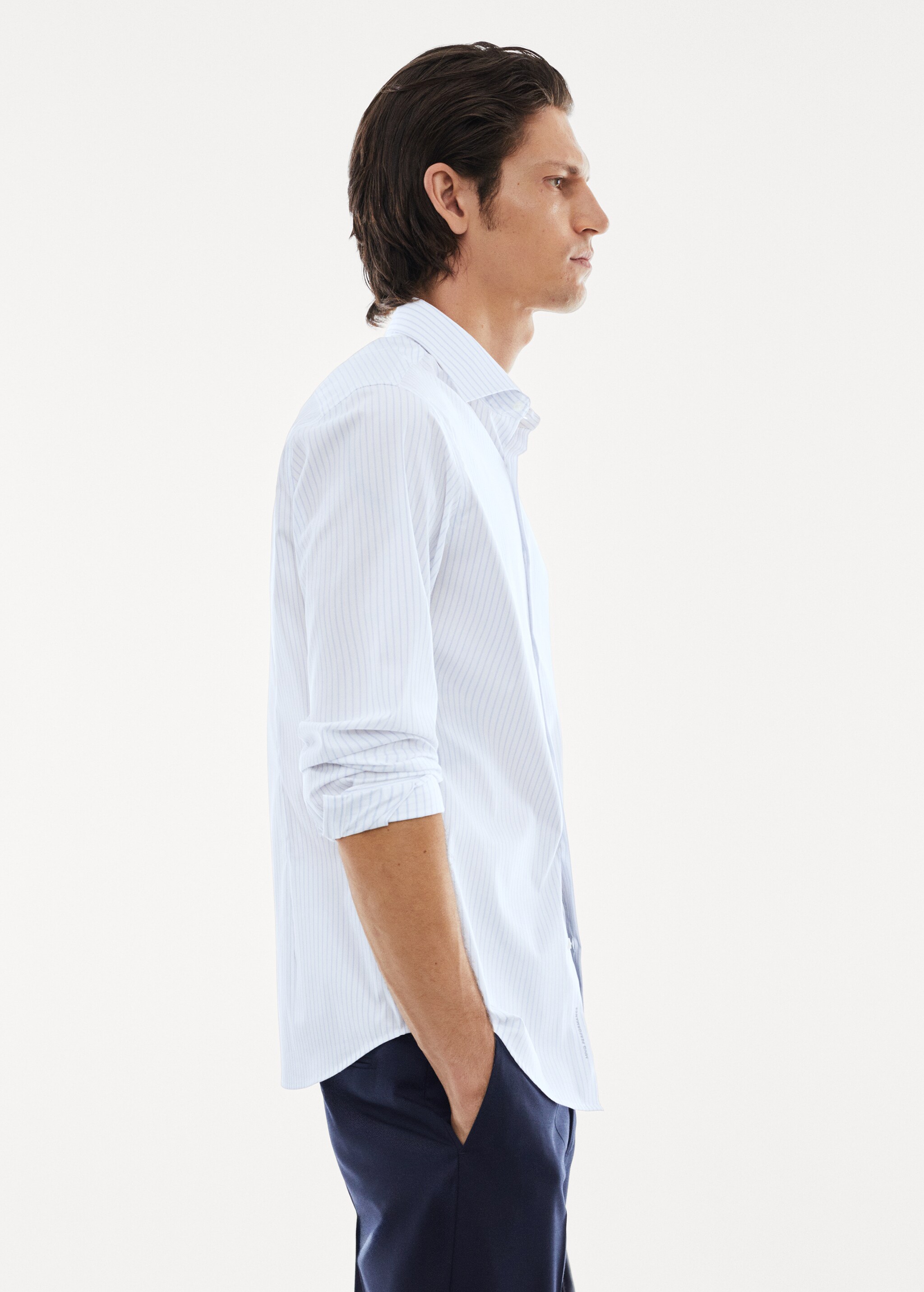 Stretch micro-structure suit shirt - Details of the article 2