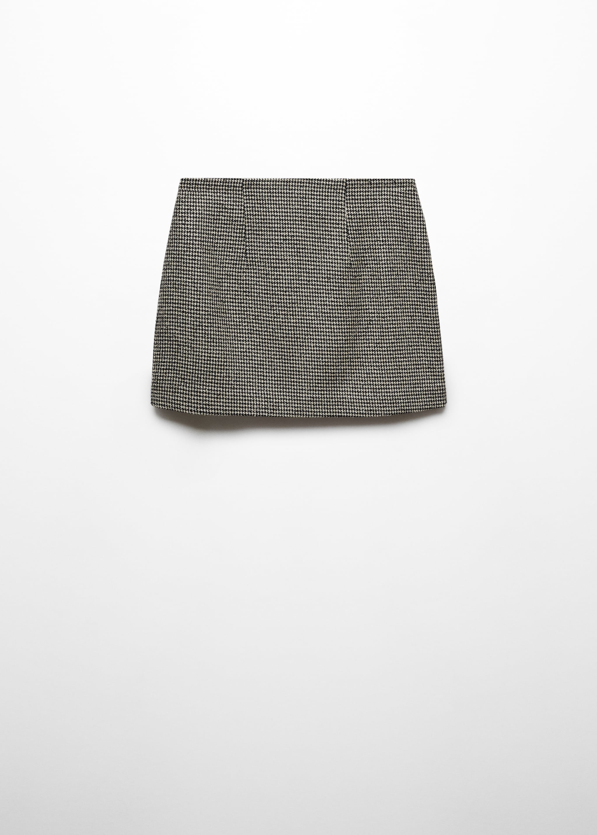 Houndstooth straight mini-skirt - Article without model