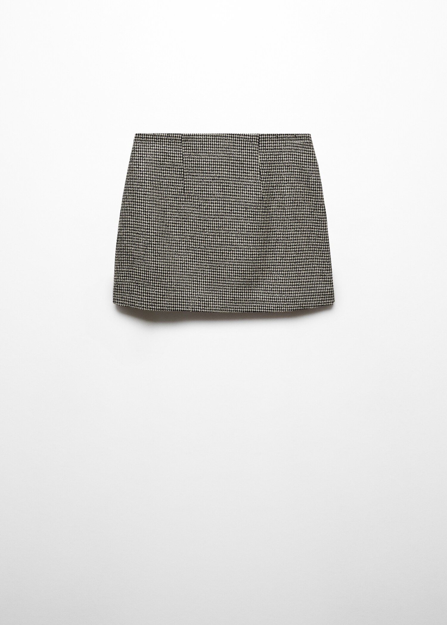 Houndstooth straight mini-skirt - Article without model