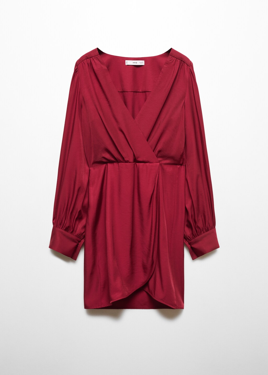 Puffed sleeves short dress - Women | MANGO Japan