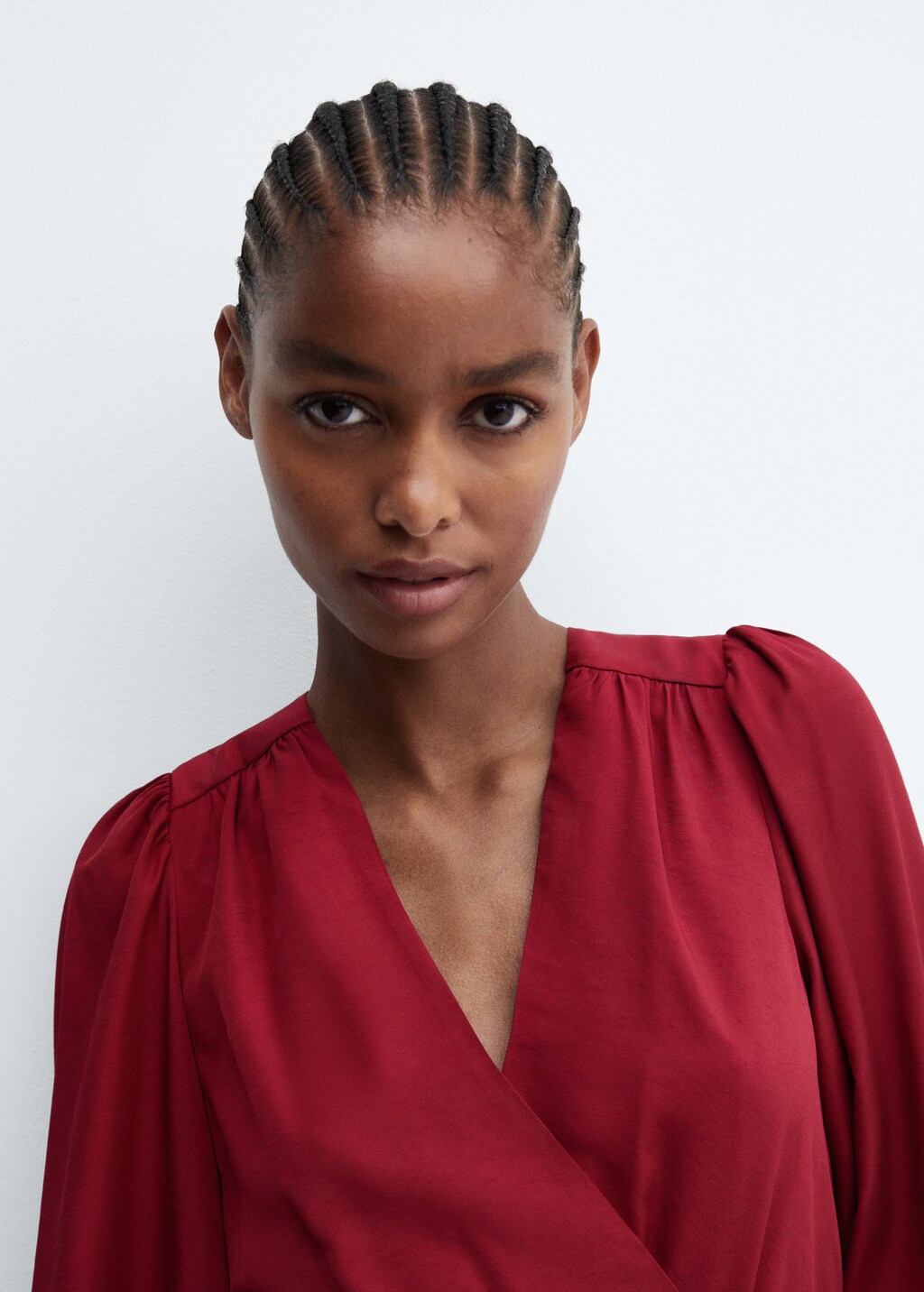 Puffed sleeves short dress - Women | MANGO Japan