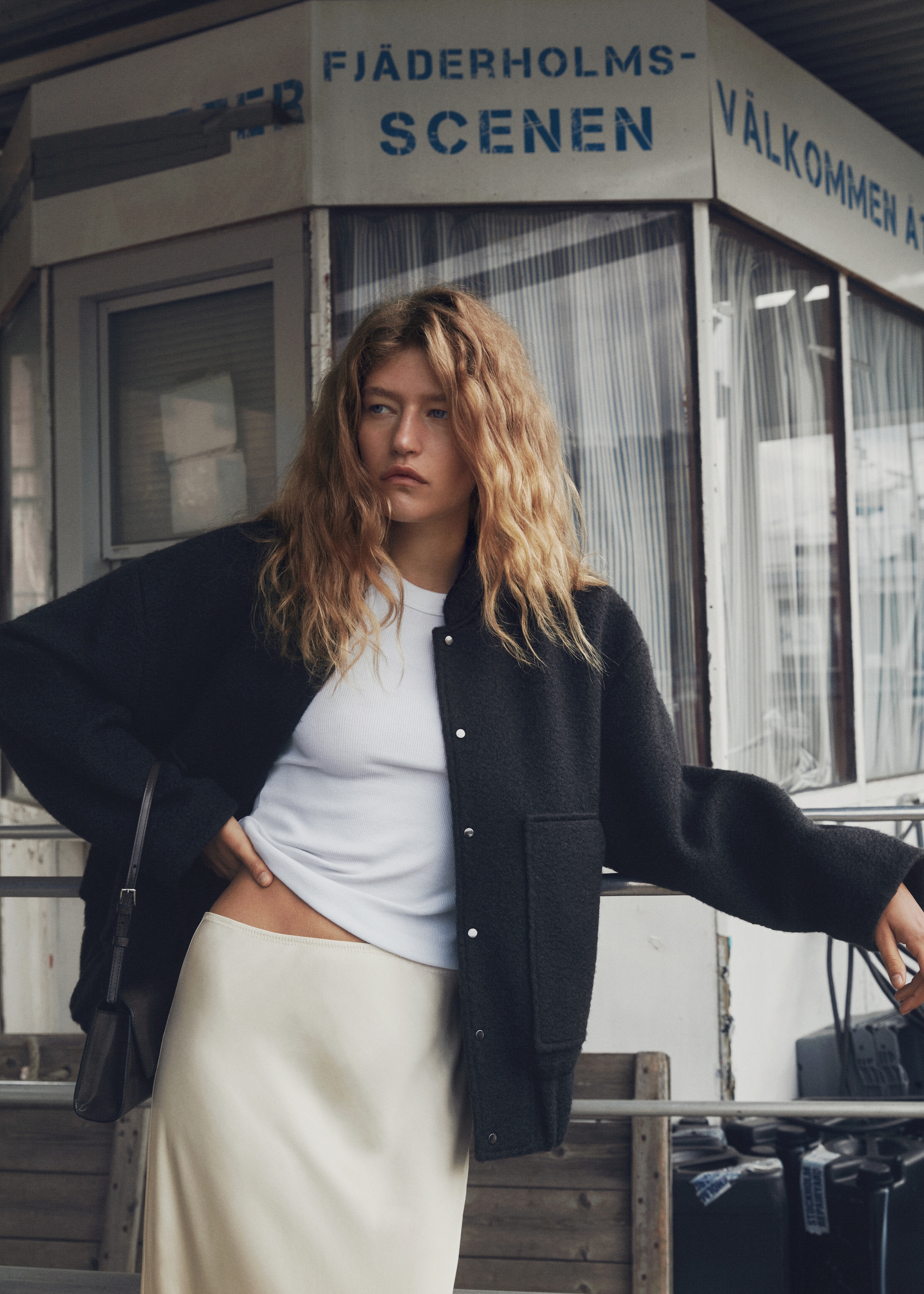 Oversized bomber jacket - Main Image