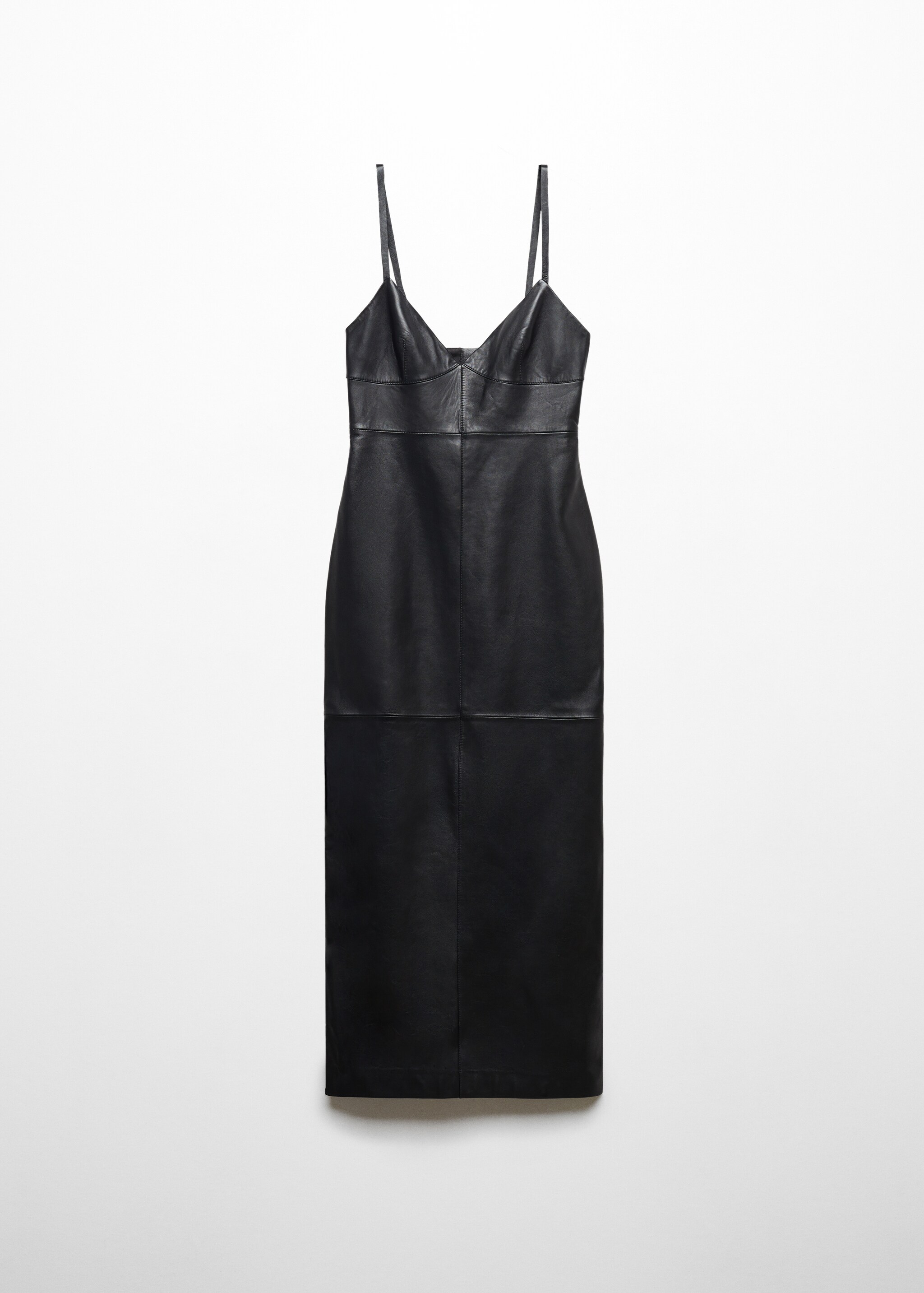 Leather dress with straps - Article without model