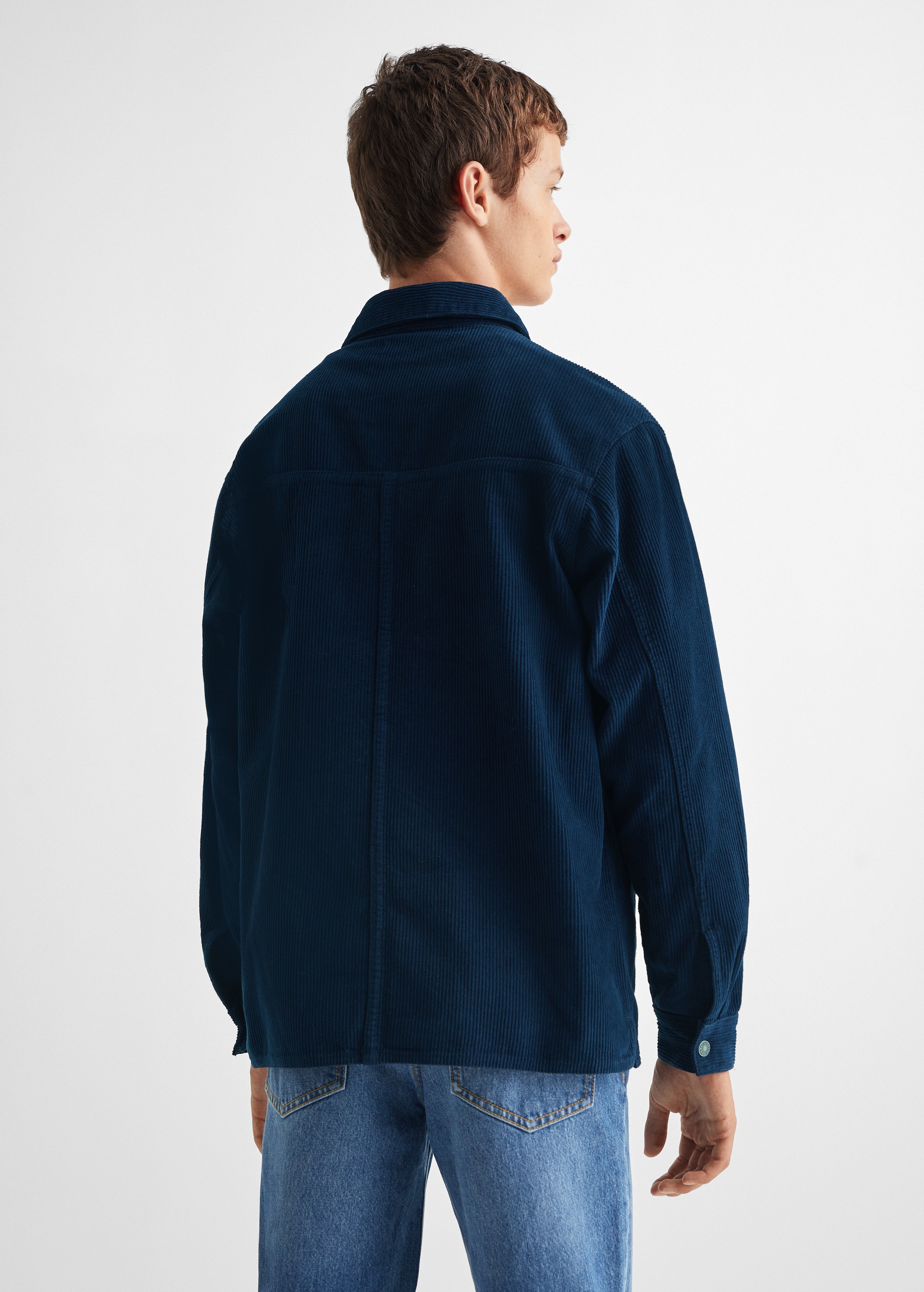 Corduroy overshirt - Reverse of the article