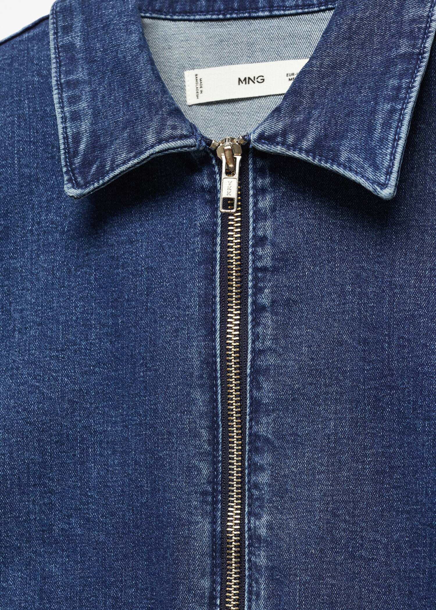 Denim zipper jumpsuit - Details of the article 8