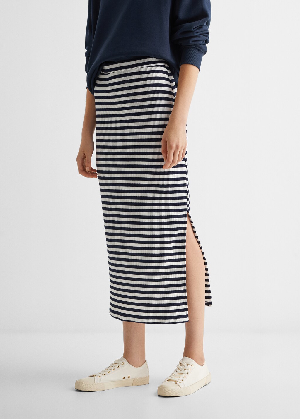 Long striped skirt - Teen | MANGO Georgia