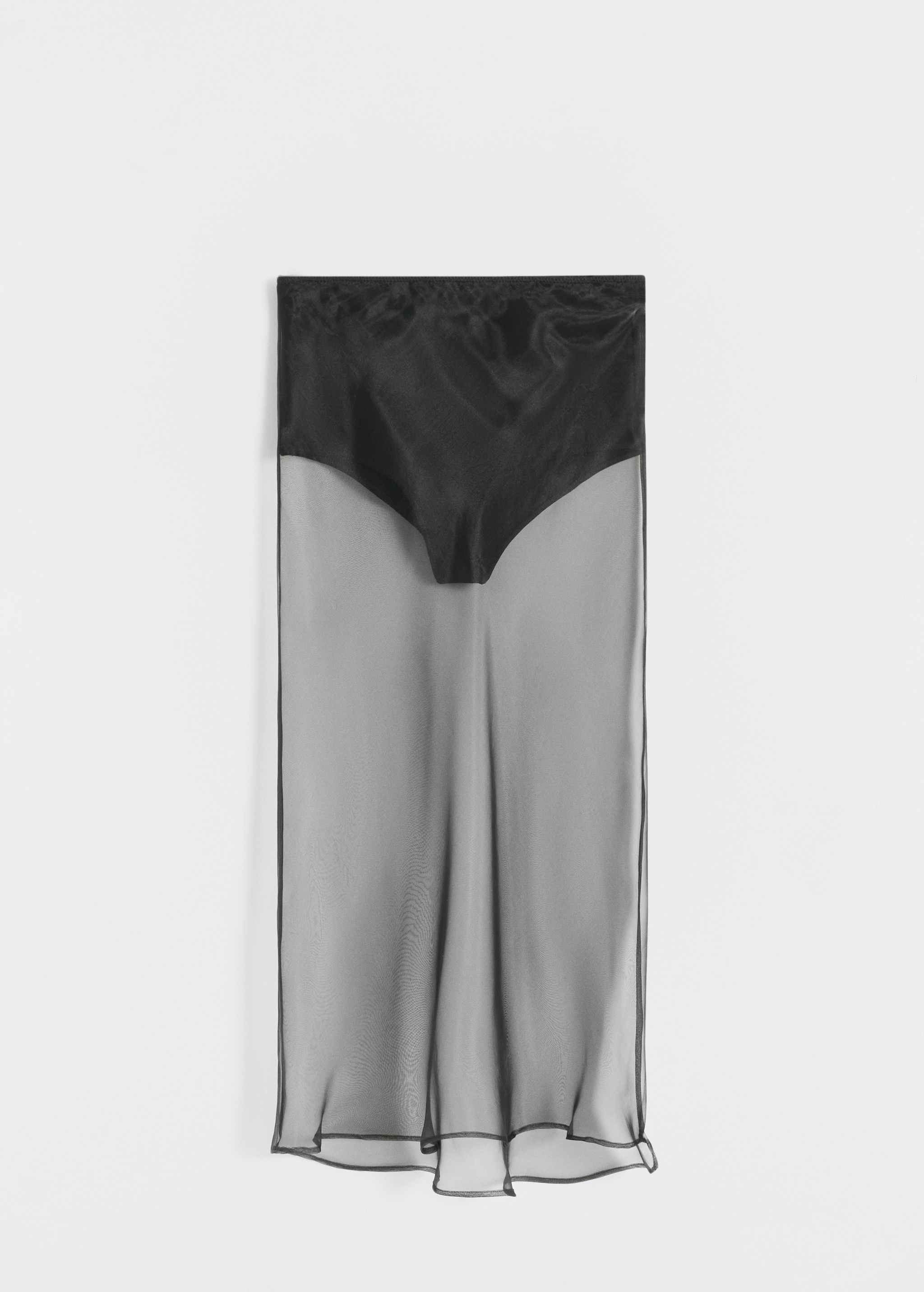 Прозрачная юбка миди - Изделие без модели