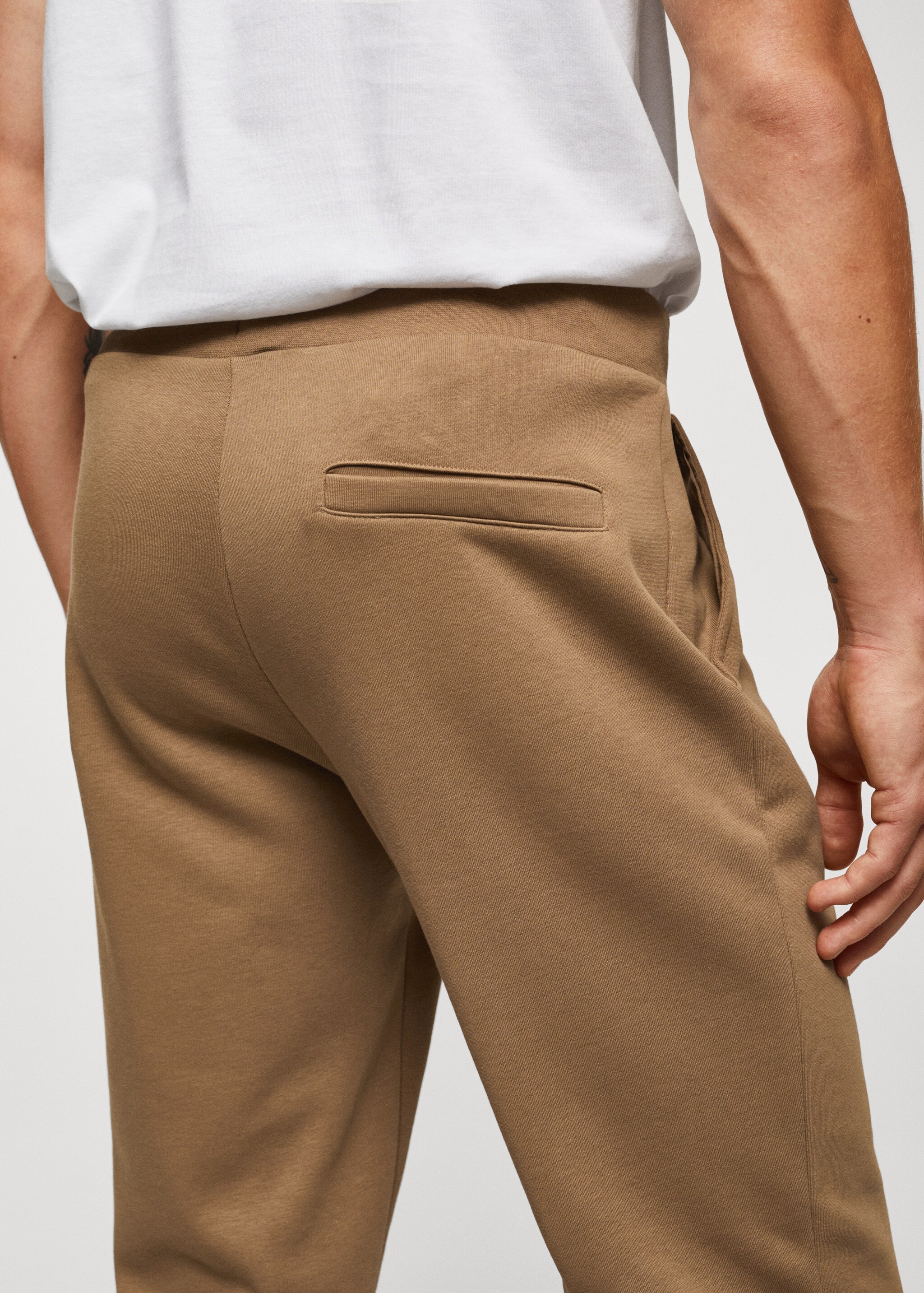 Cotton jogger-style trousers - Details of the article 2